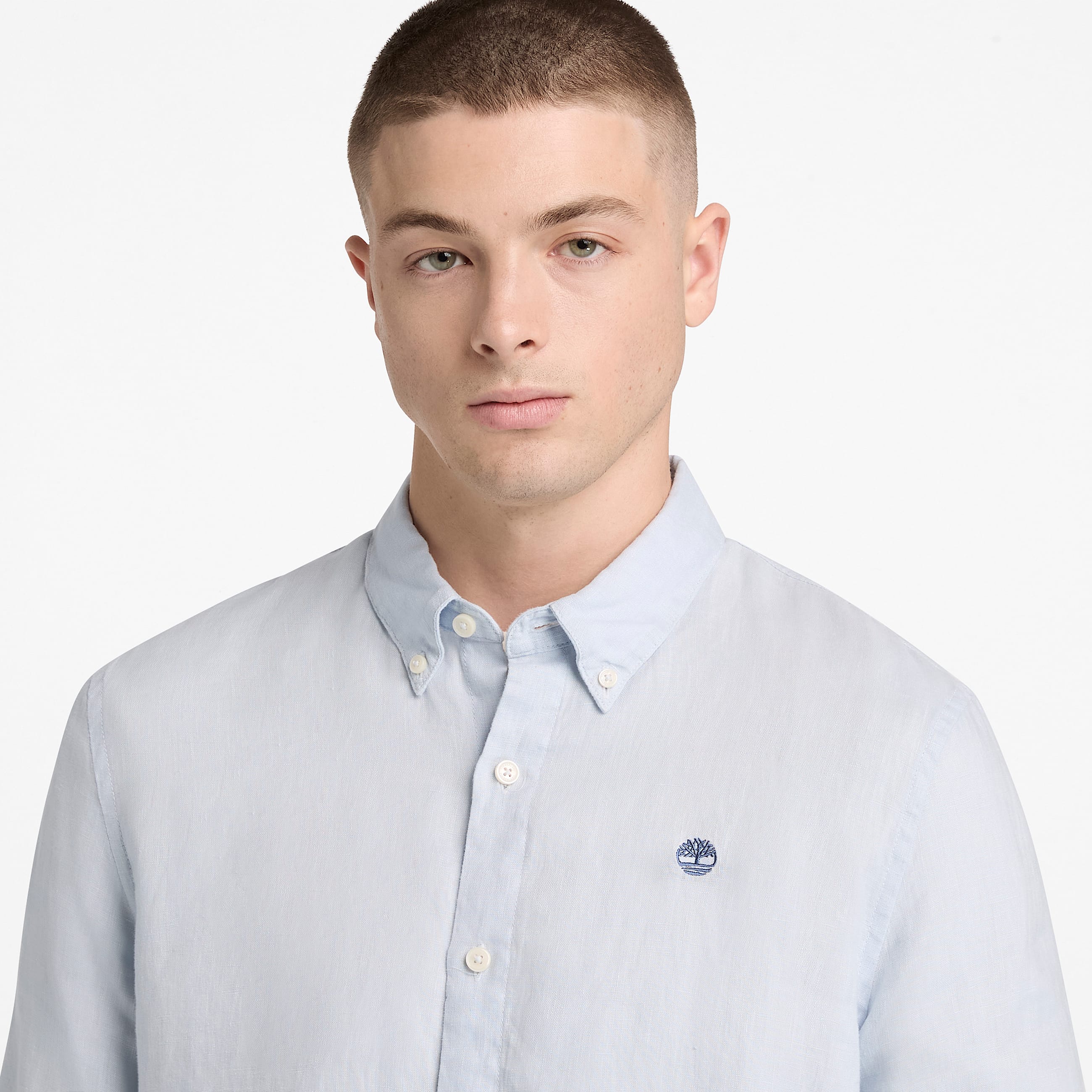 Mill Brook Linen Shirt for Men in Grey TBL Grey ALT3