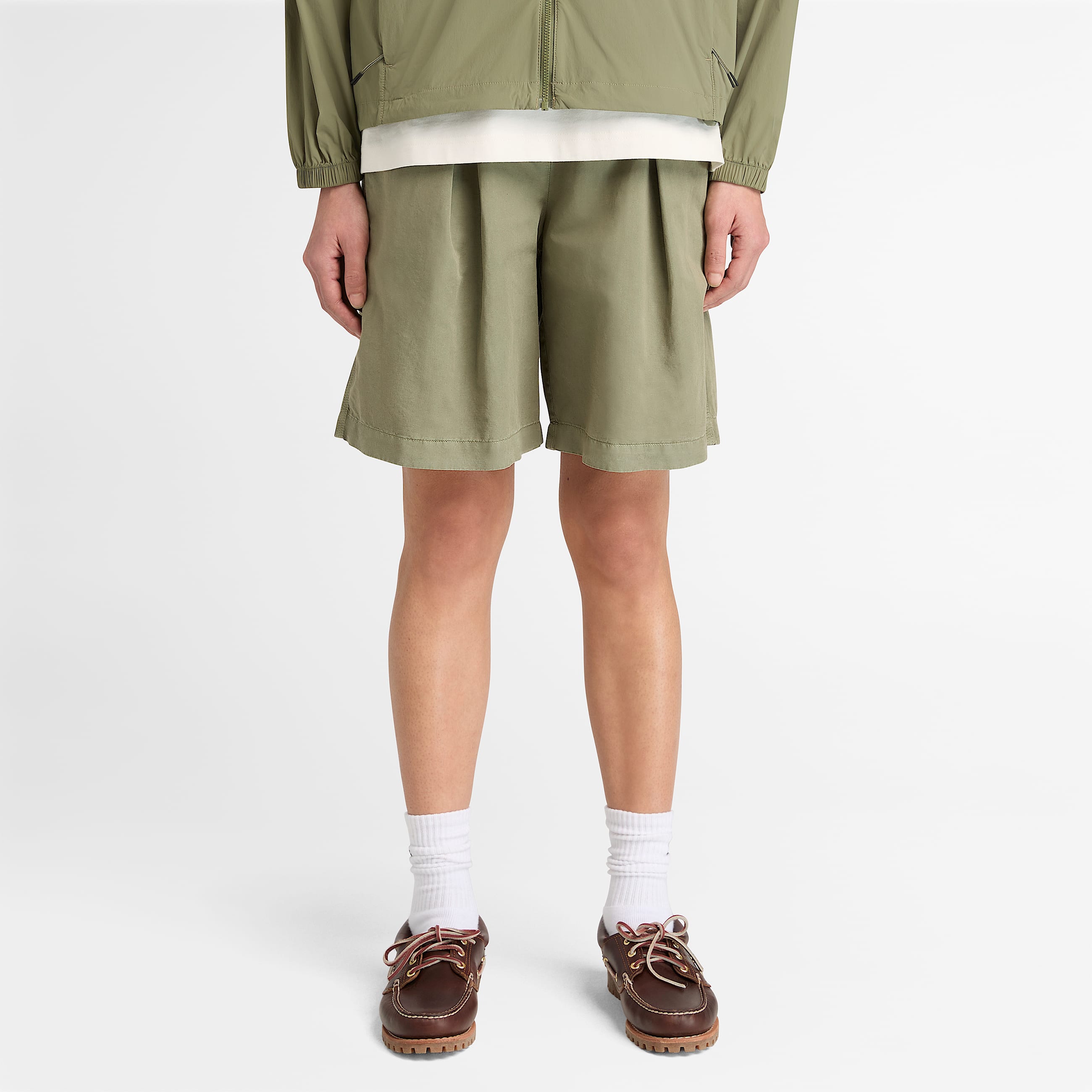 CottonLinen Bermuda Short for Women in Brown TBL Brown ALT1