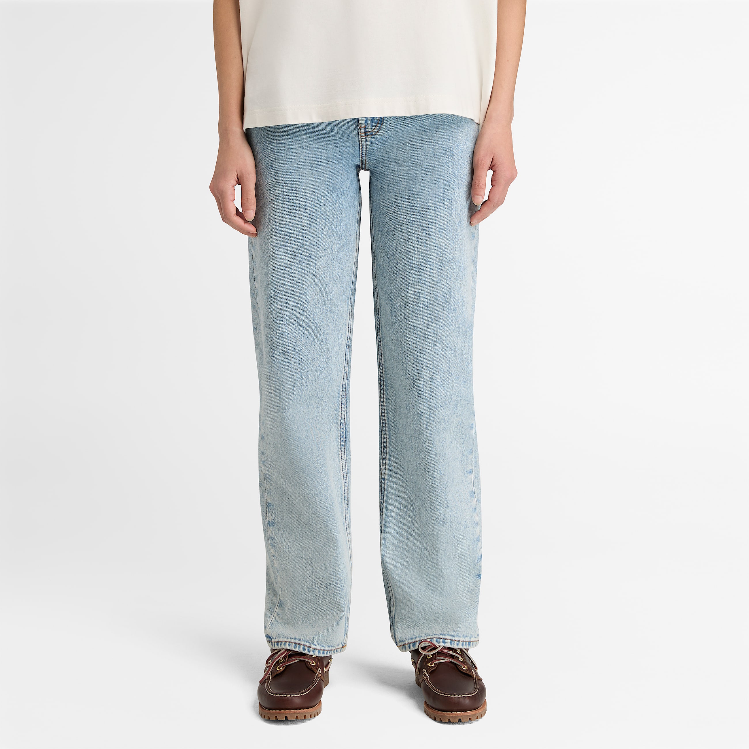 Straight Denim Trouser for Women in Light Blue TBL Blue ALT1