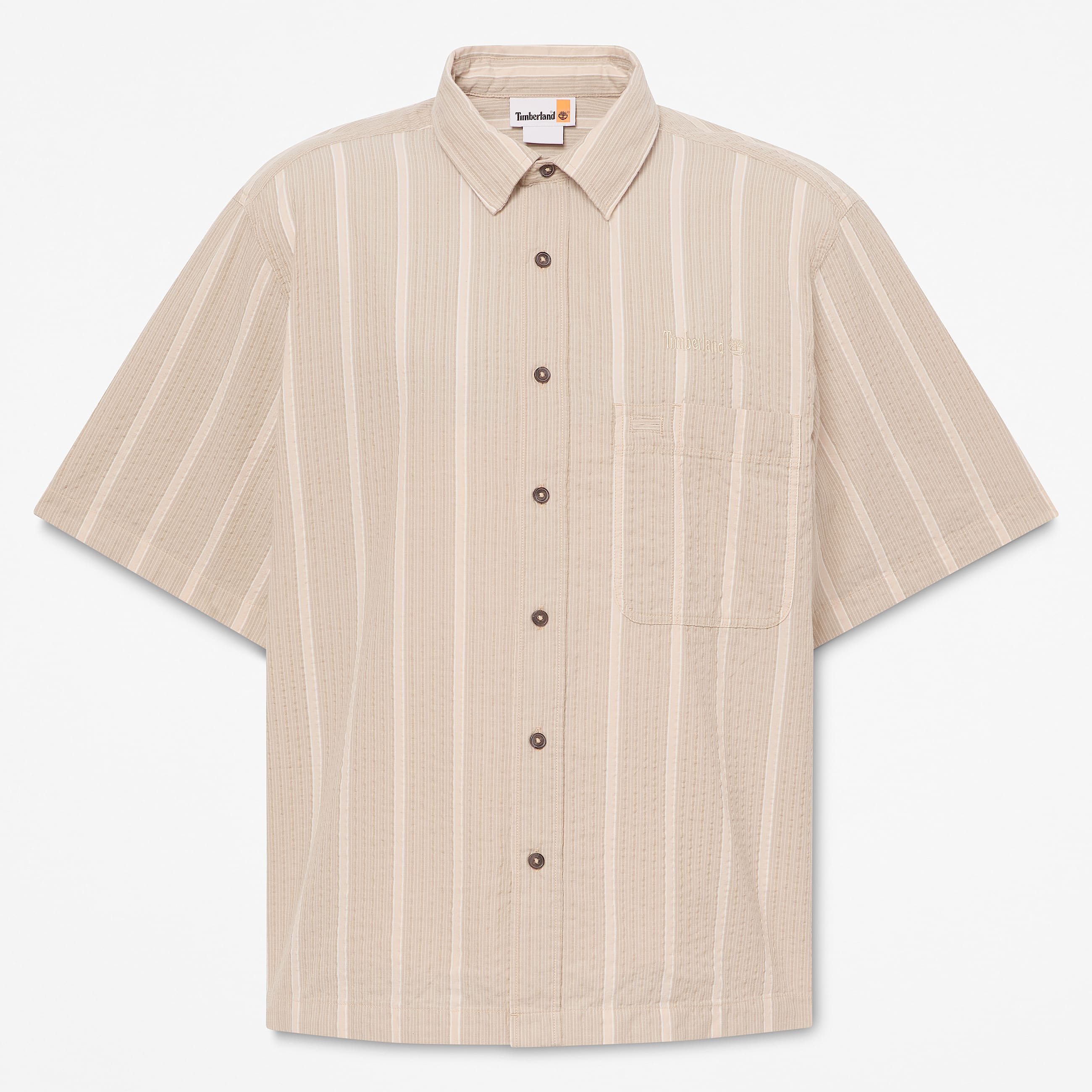 All Gender Lightweight Button Down Shirt in GreyBeige TBL Beige HERO