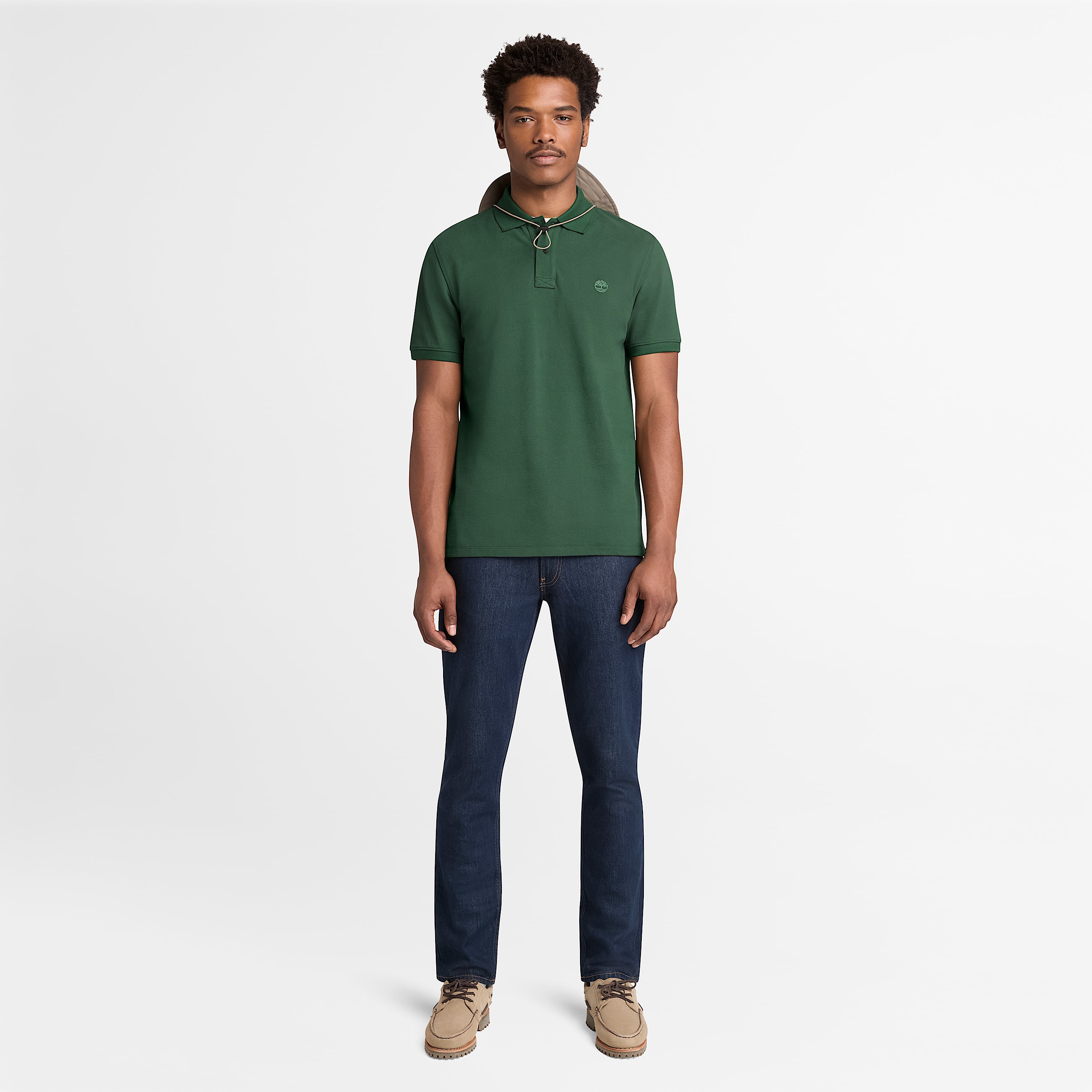 Kurzrmeliges Millers River PiquPolohemd fr Herren in Dunkelgrn TBL Grn ALT2