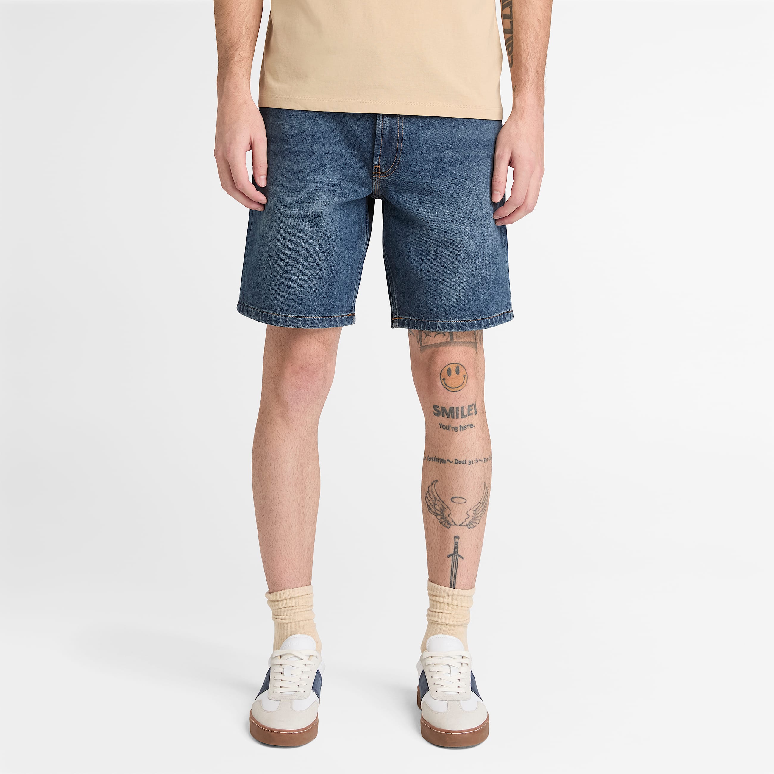 Short en denim pour homme en bleu TBL bleu ALT1