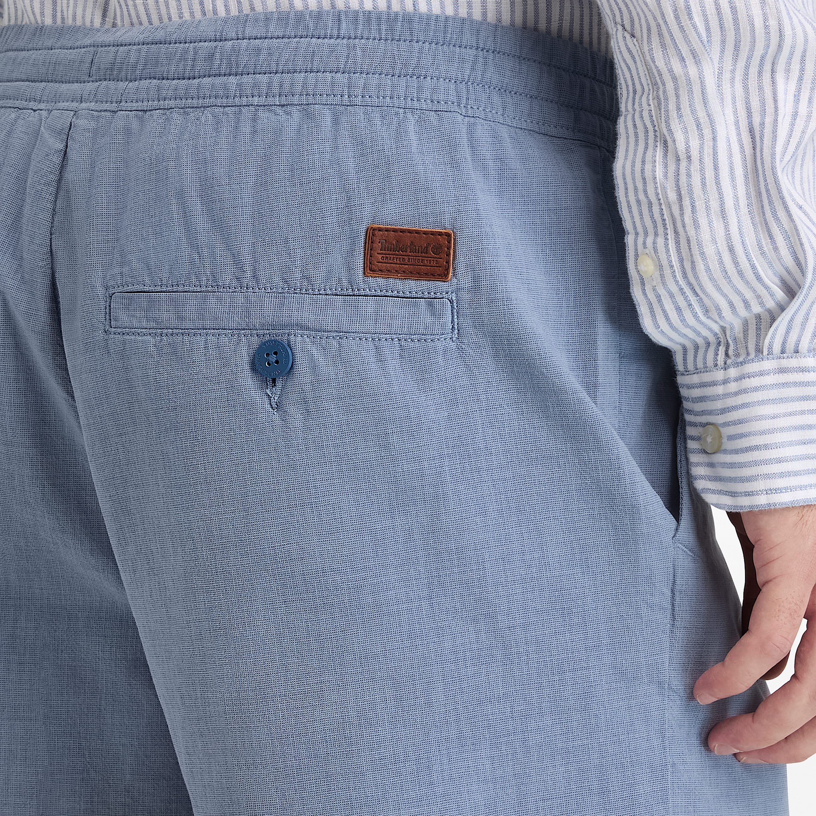 Claremont Cotton Short for Men in Dark Blue TBL Blue ALT3