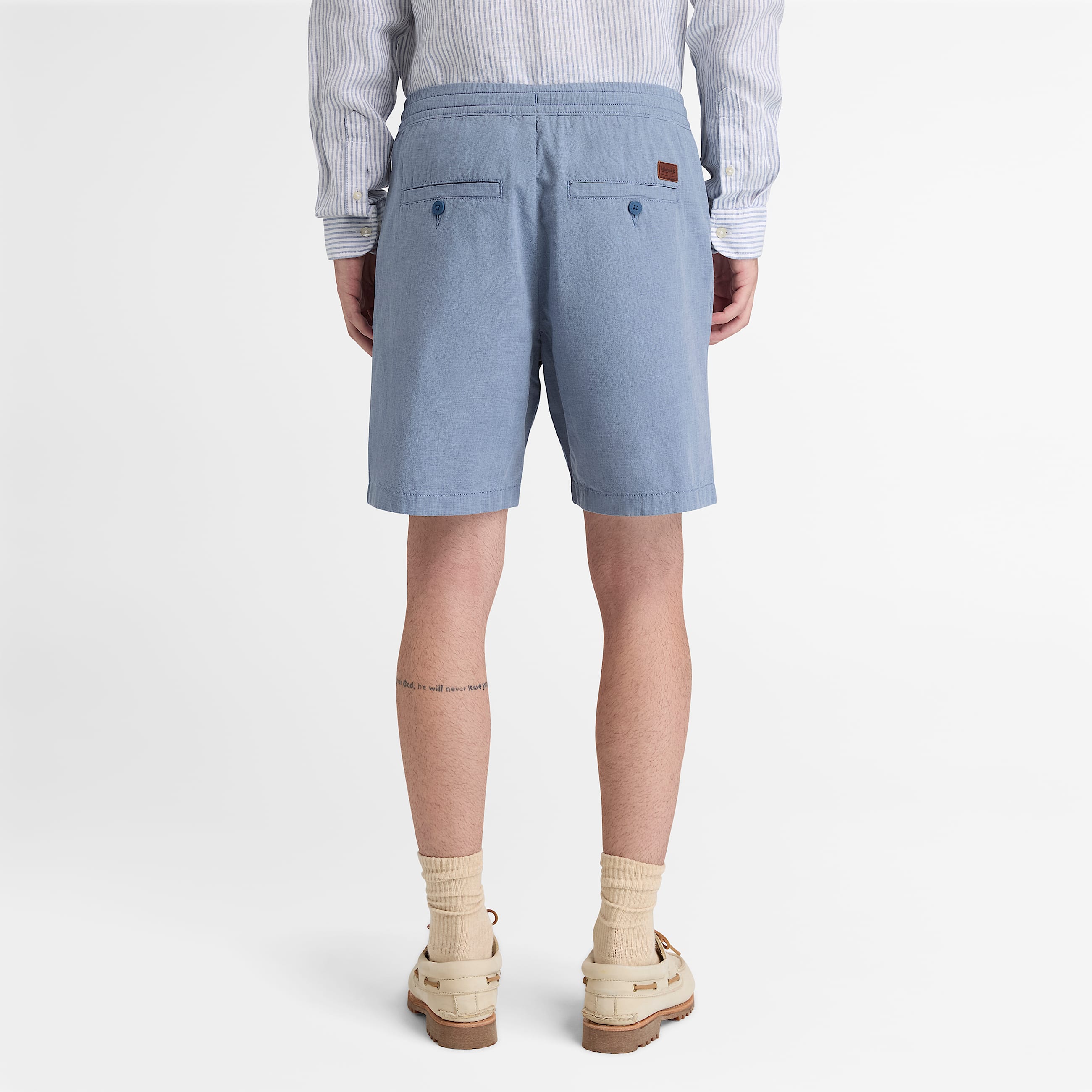 Claremont Cotton Short for Men in Dark Blue TBL Blue ALT8