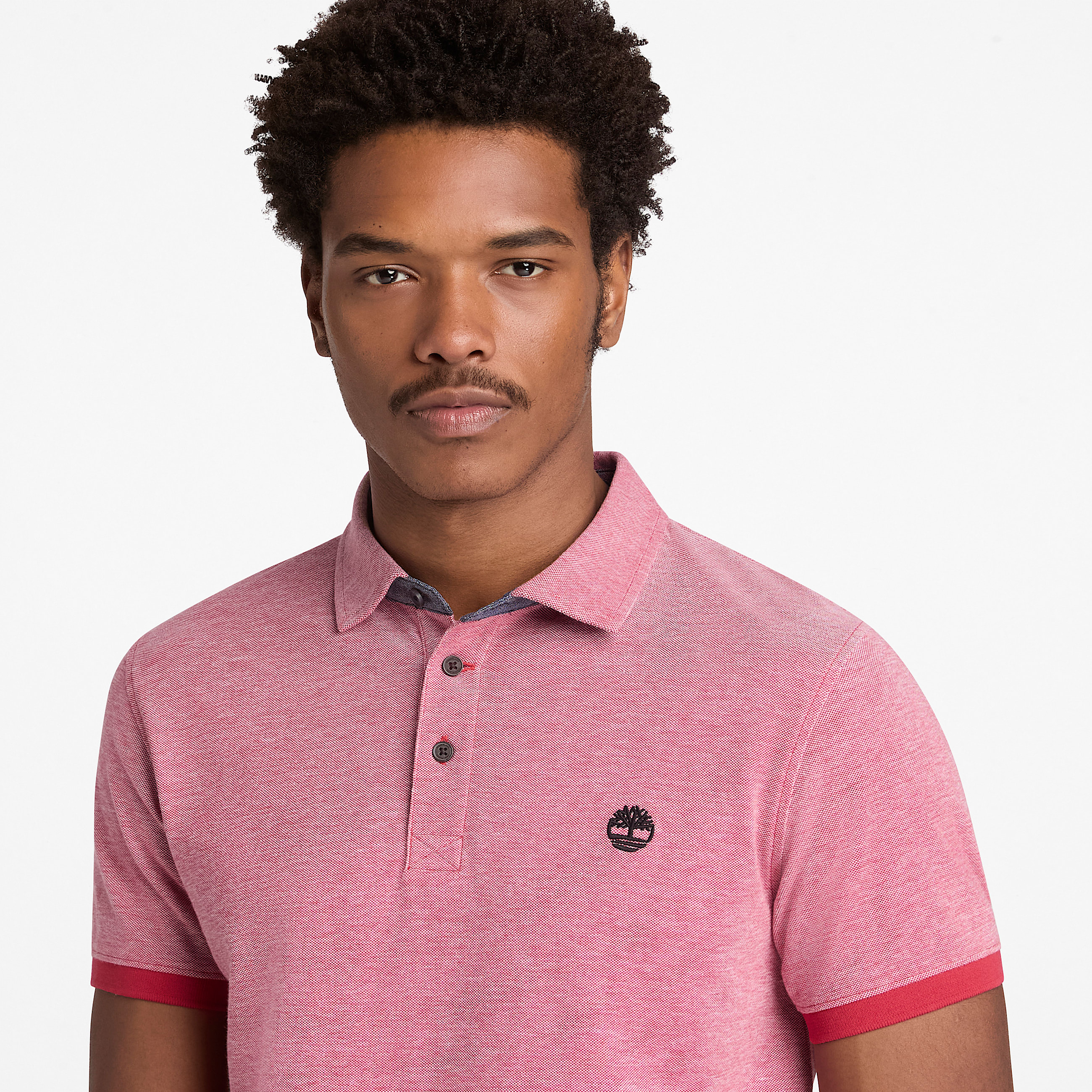 Polo Oxford  manches courtes Baboosic Brook pour homme en Rouge TBL rouge ALT3