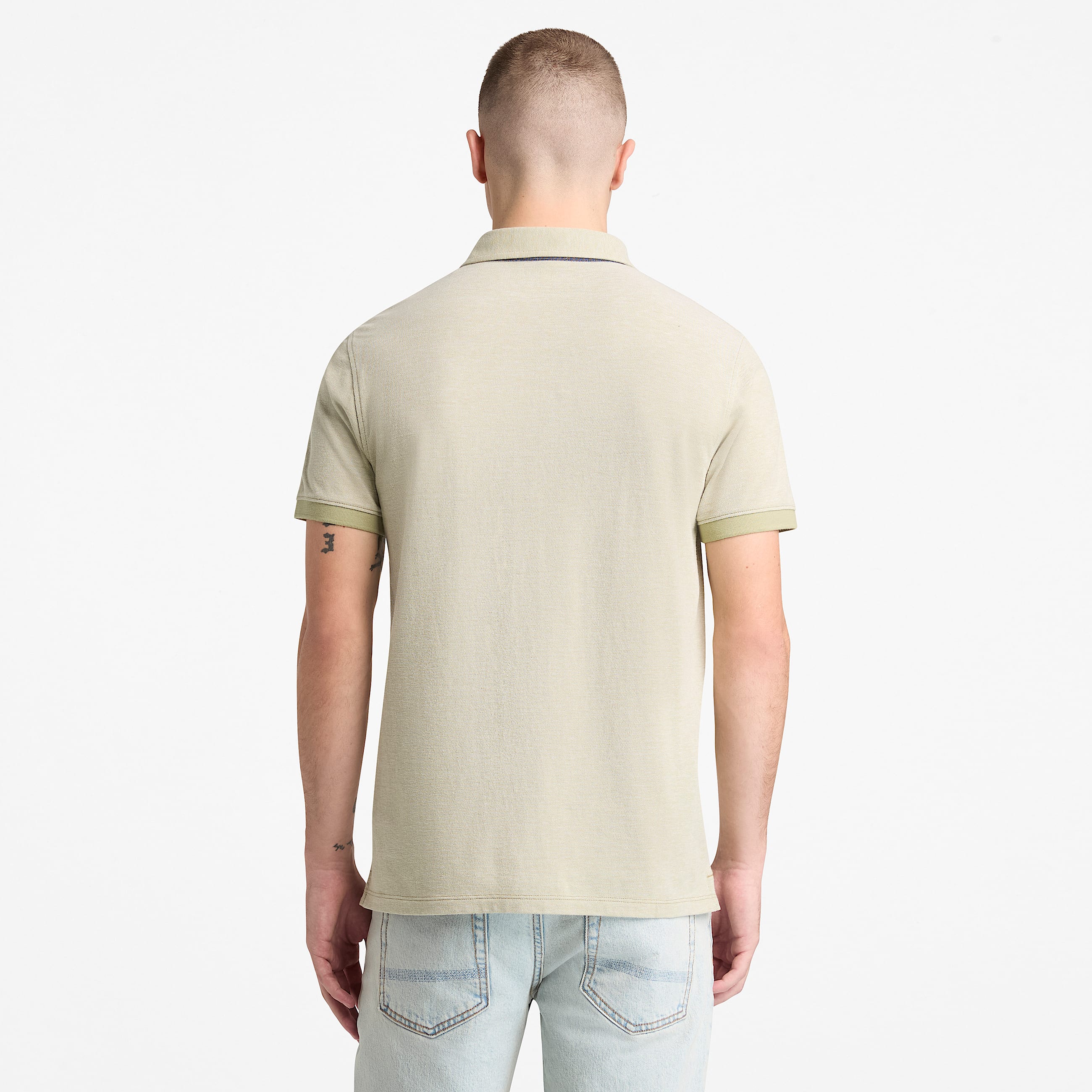 Polo Oxford  manches courtes Baboosic Brook pour homme en vert TBL Verte ALT8