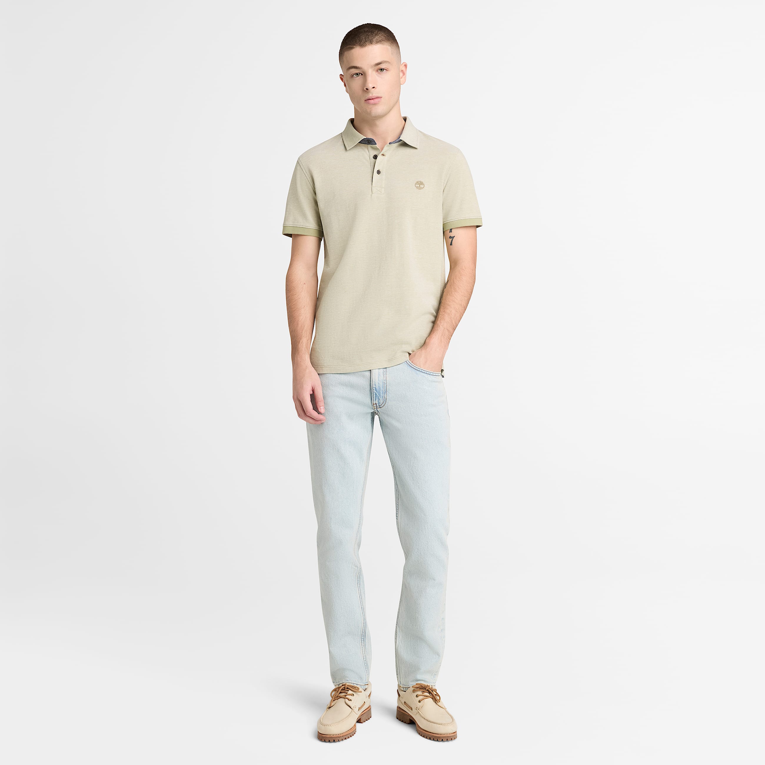 Sandown Slim Denim Trouser for Men in Grey TBL Grey ALT2