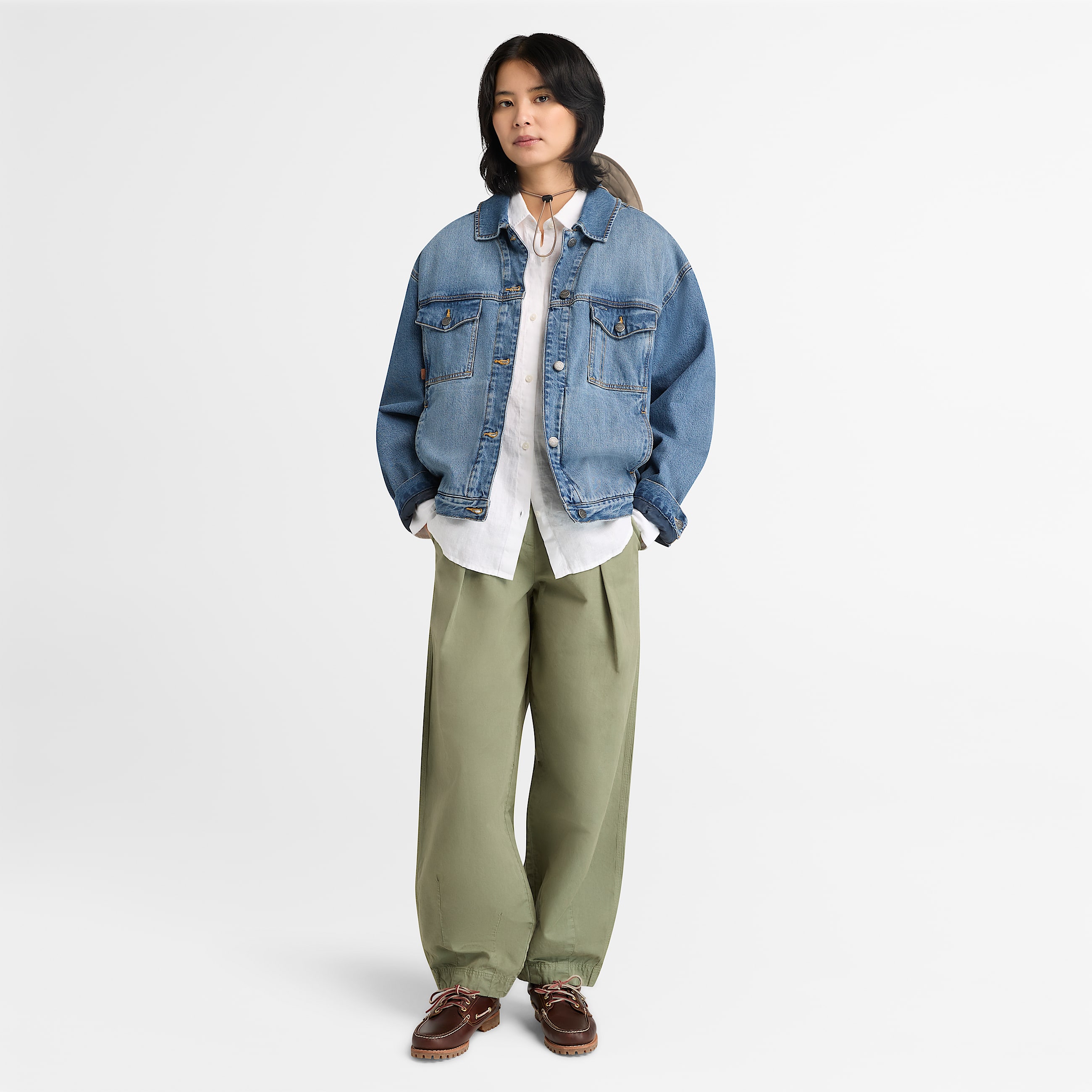 Langrmeliges Leinenhemd fr Damen in Wei TBL Wei ALT2