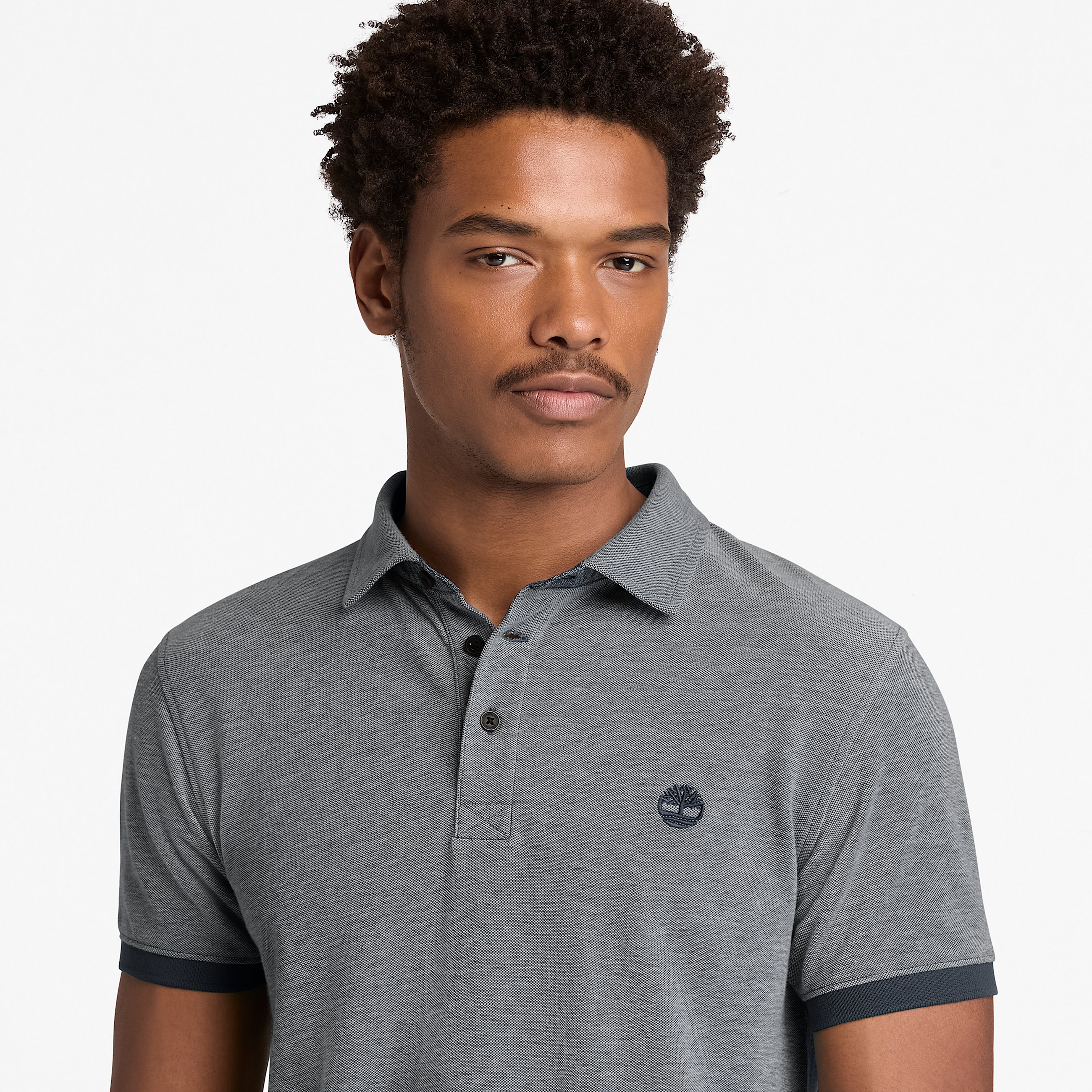 Polo Oxford  manches courtes Baboosic Brook pour homme en bleu fonc TBL bleu ALT3