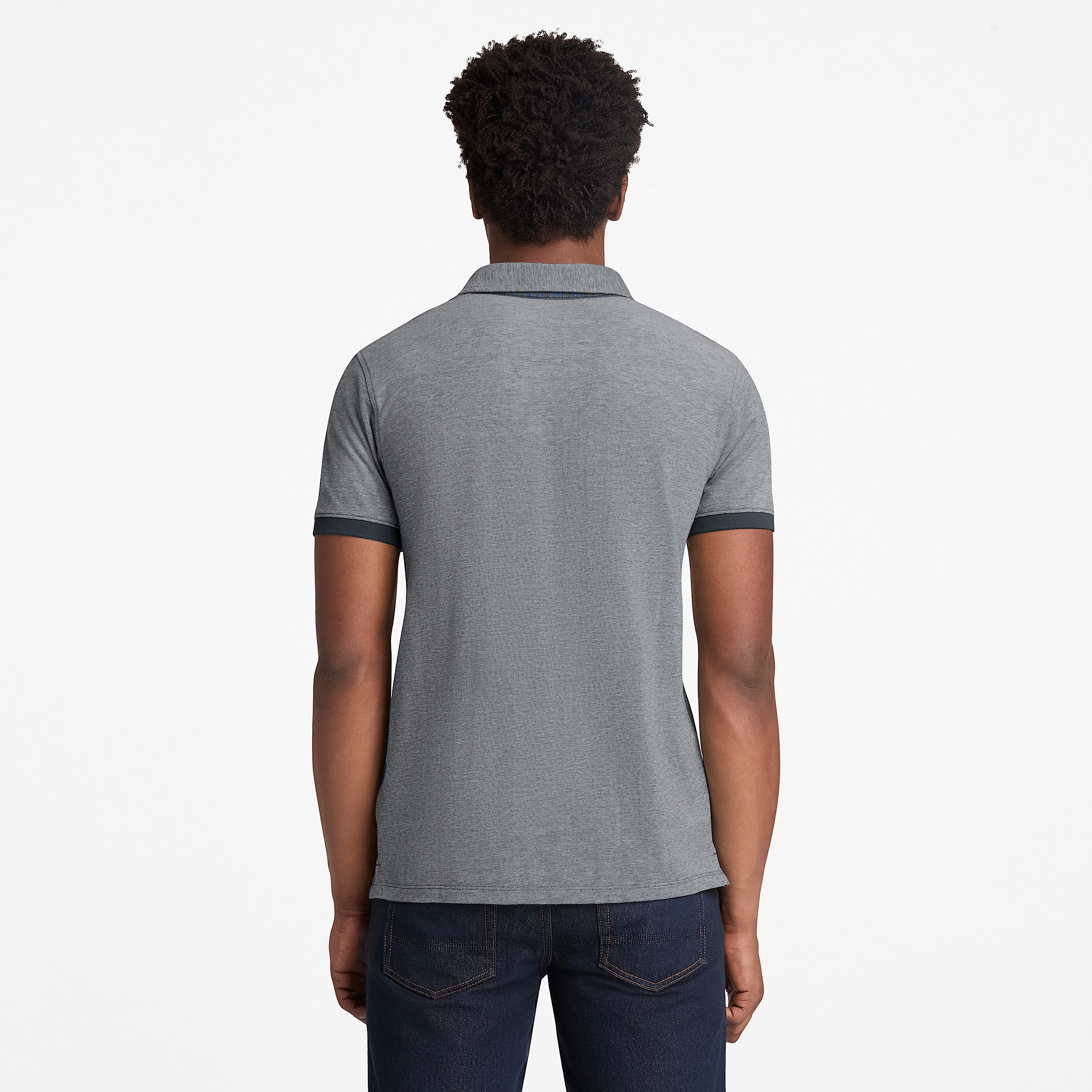 Polo Oxford  manches courtes Baboosic Brook pour homme en bleu fonc TBL bleu ALT8