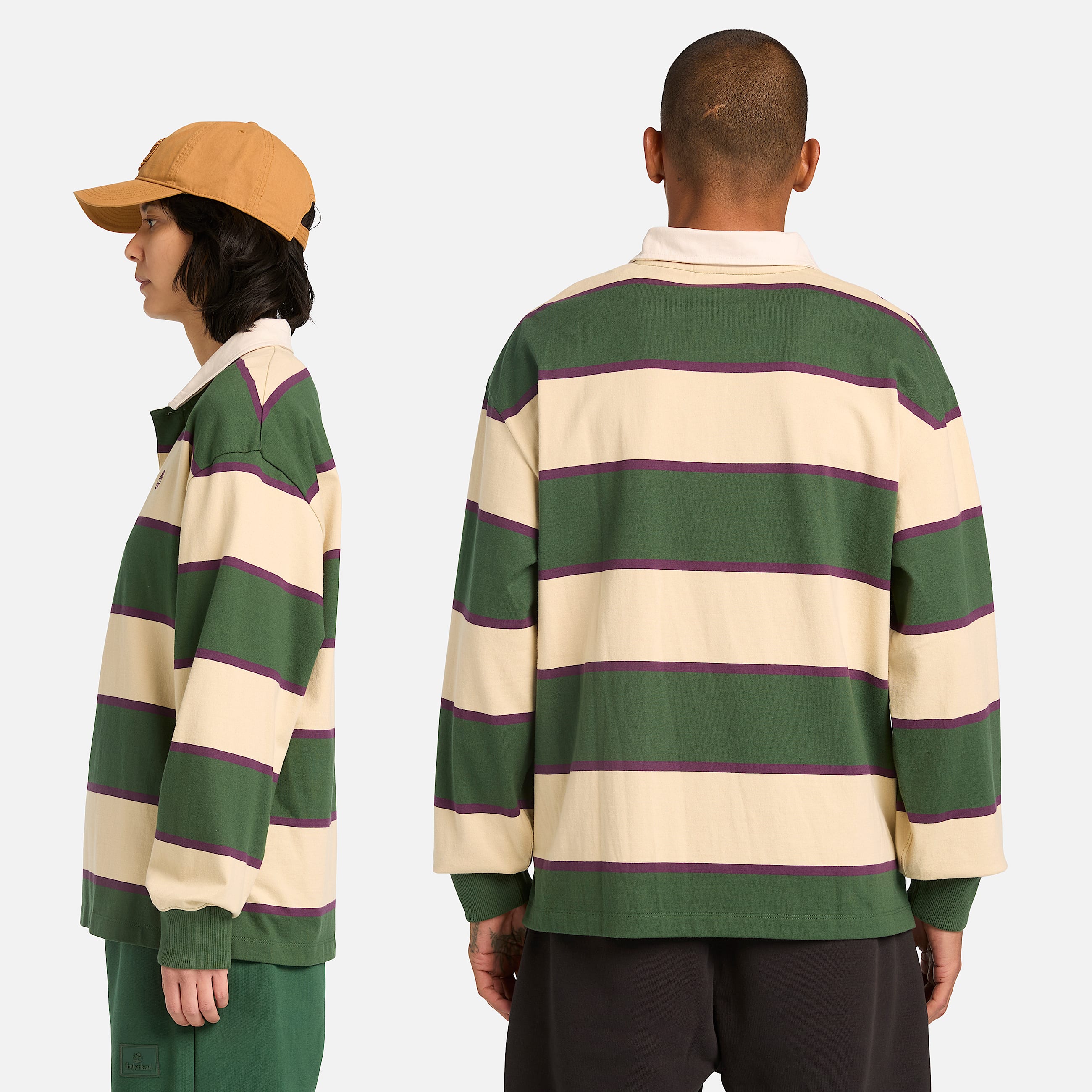 Polo de Rguebi Sem Gnero verdeescurobege TBL verde ALT2