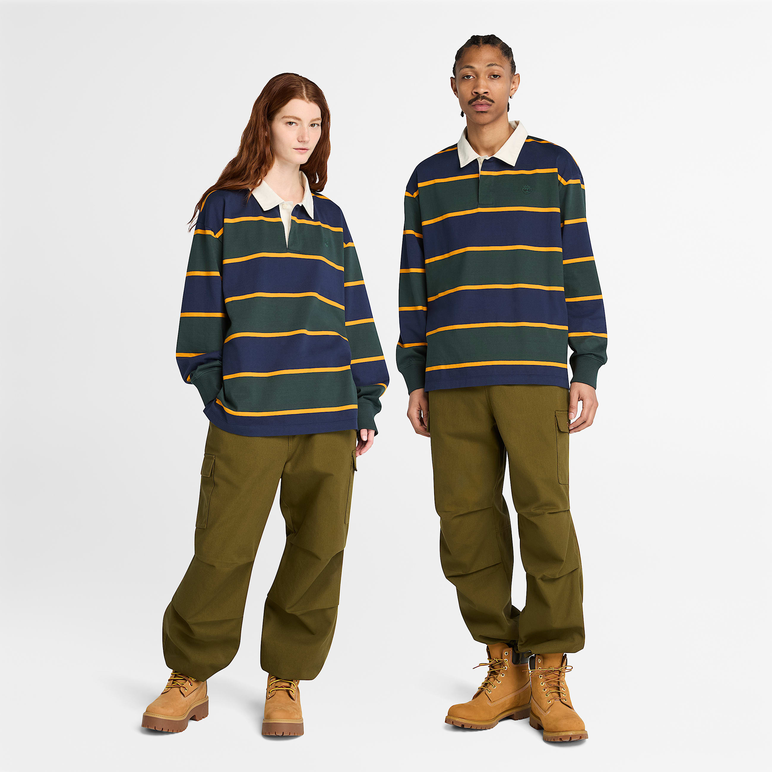 Rugby Polo Shirt in Dark BlueDark Green TBL Blue ALT1