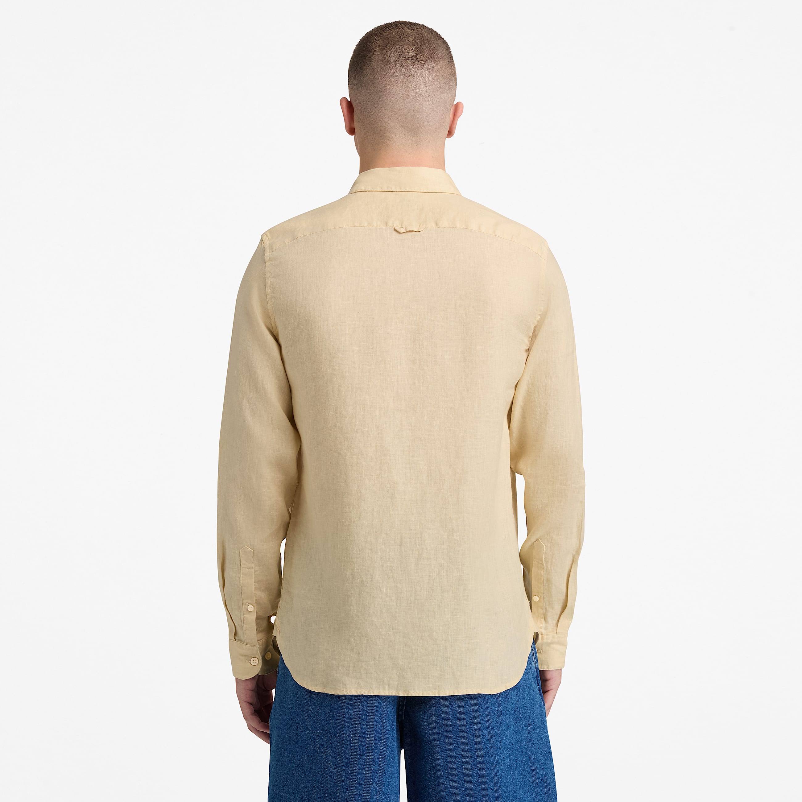 Camisa de Linho Mill Brook para Homem em bege TBL bege ALT8