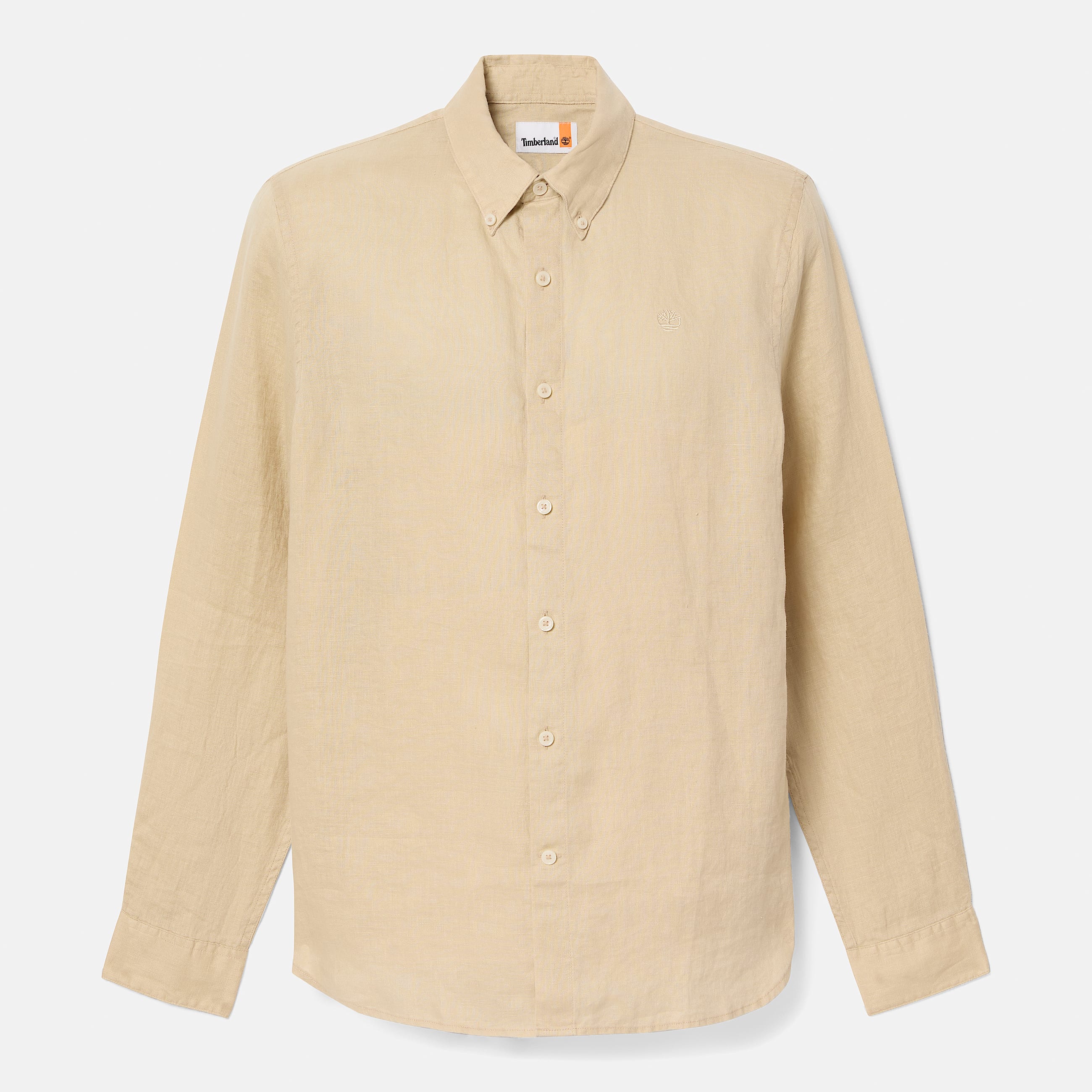 Camisa de Linho Mill Brook para Homem em bege TBL bege HERO