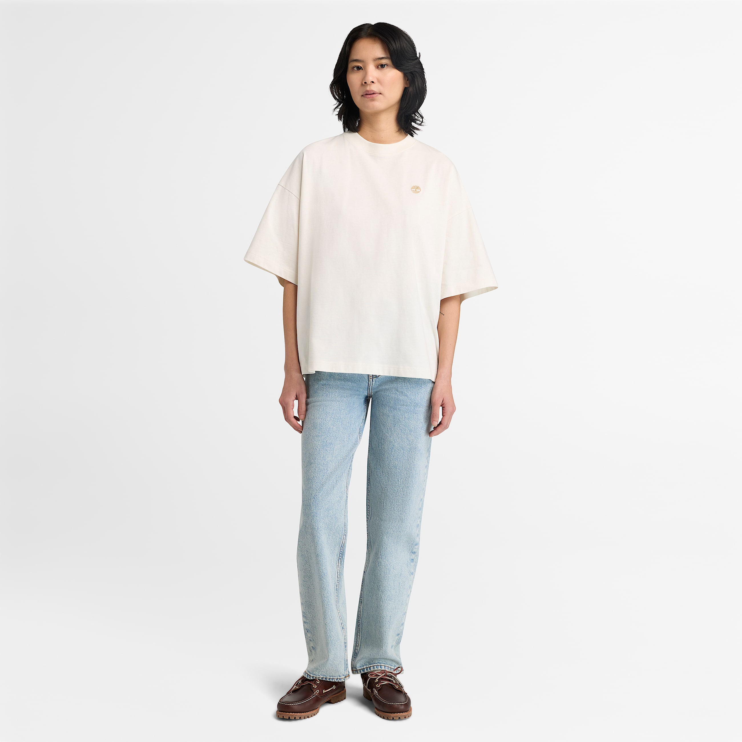 Dunstan OversizeTShirt fr Damen in Wei TBL Wei ALT2