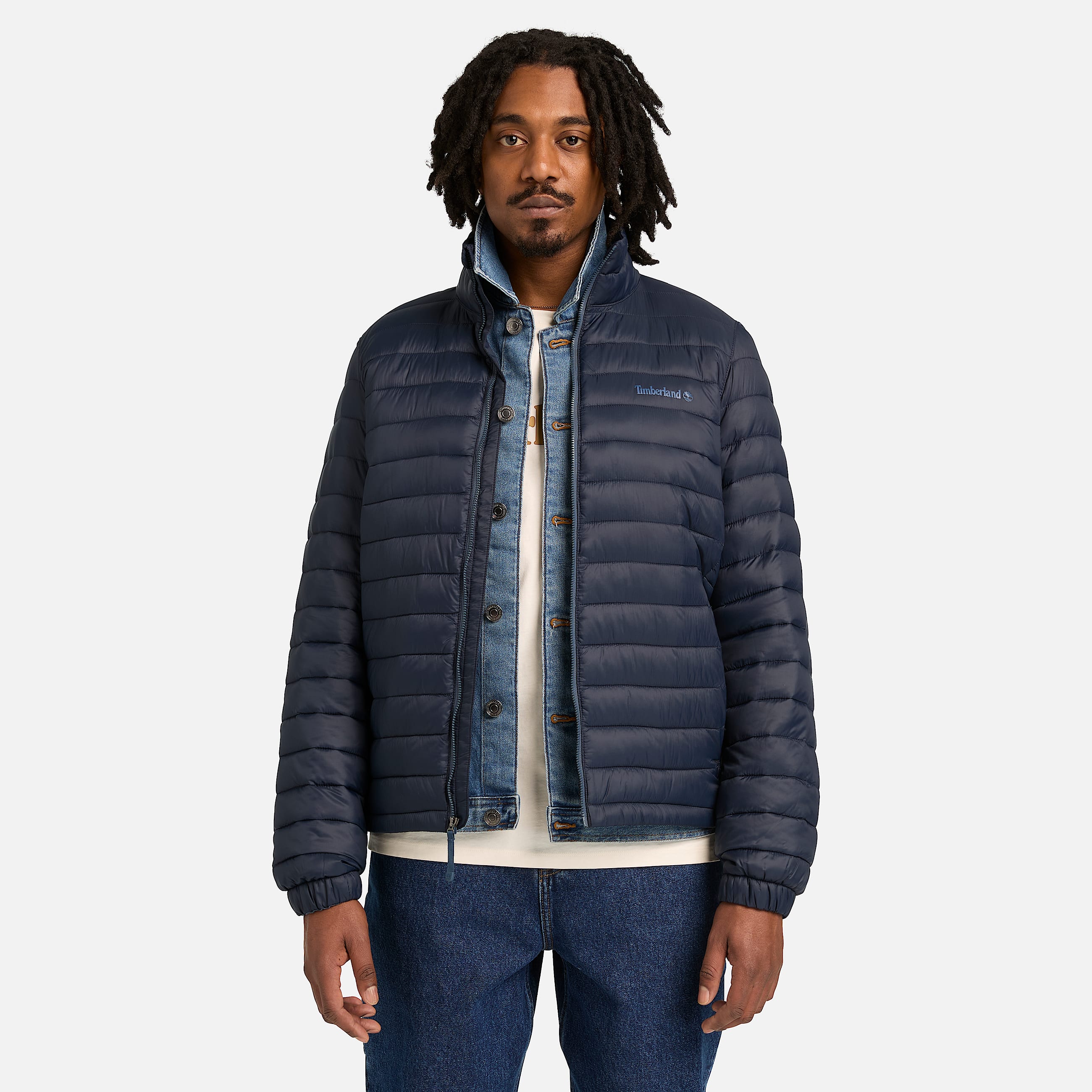 Axis Peak Durable Water-Repellent Jacket for Men in Dark Blue