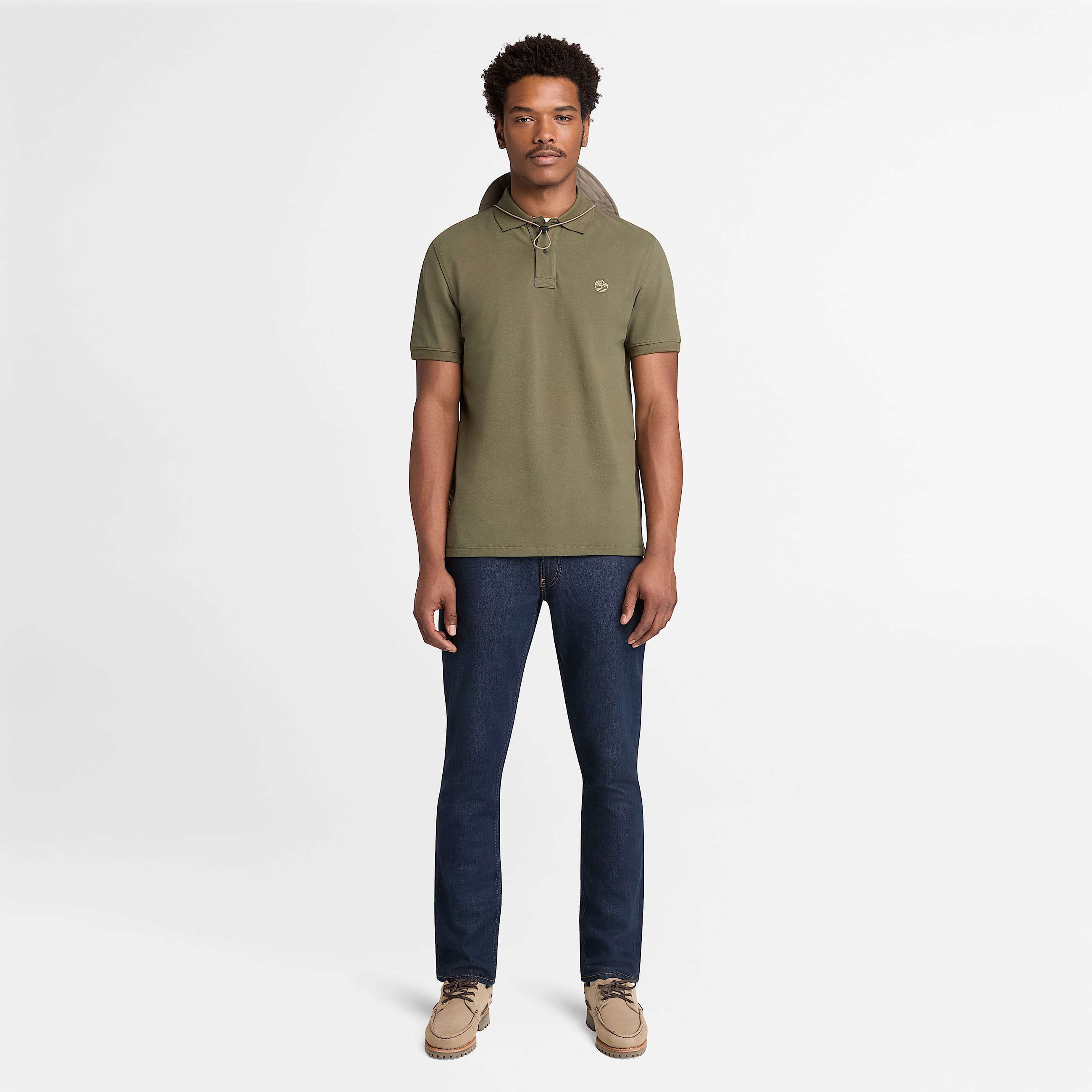 Millers River KurzarmPolohemd aus Pikee fr Herren in Grn TBL Grn ALT2