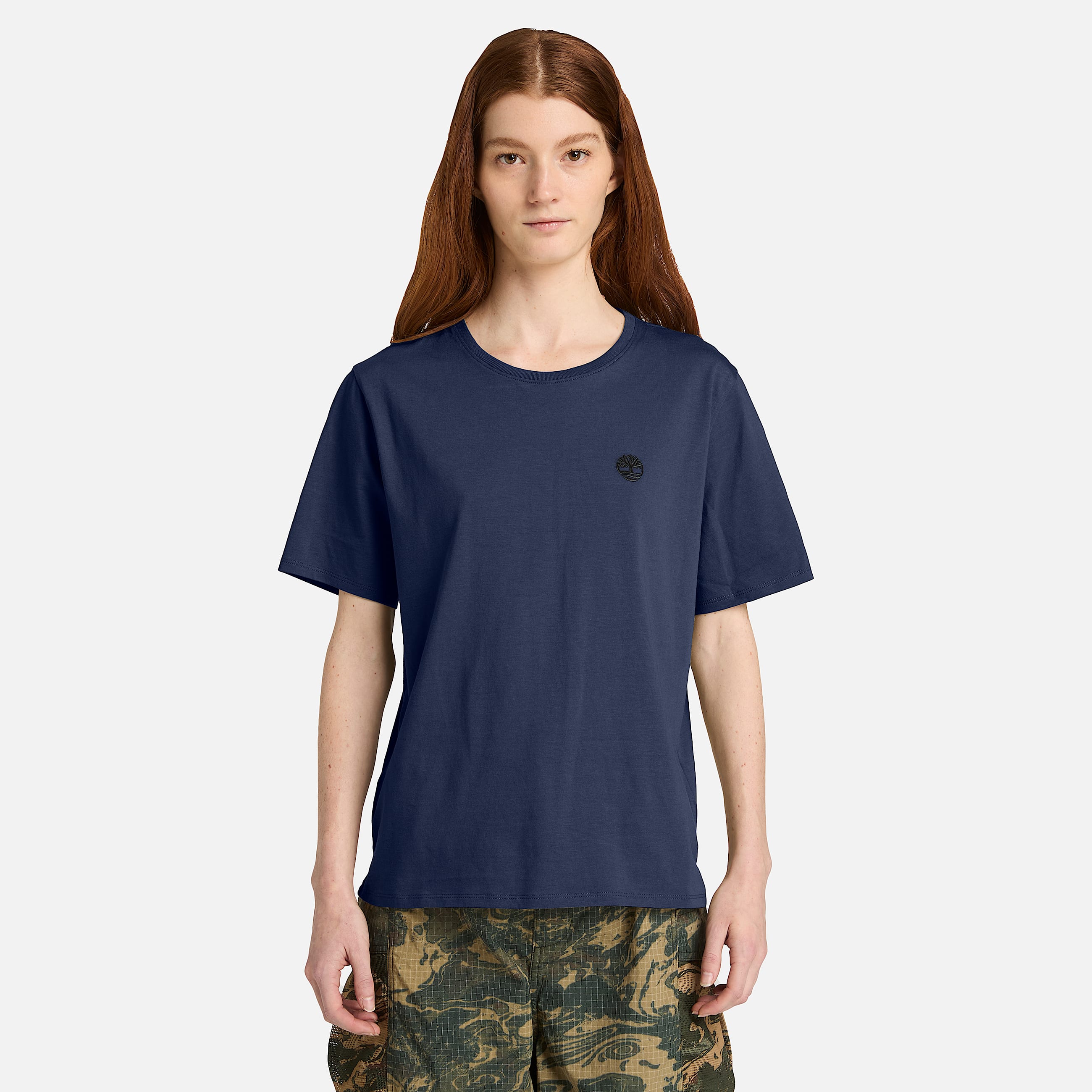 Tshirt de Manga Curta Dunstan para Mulher em azulescuro TBL azul ALT1