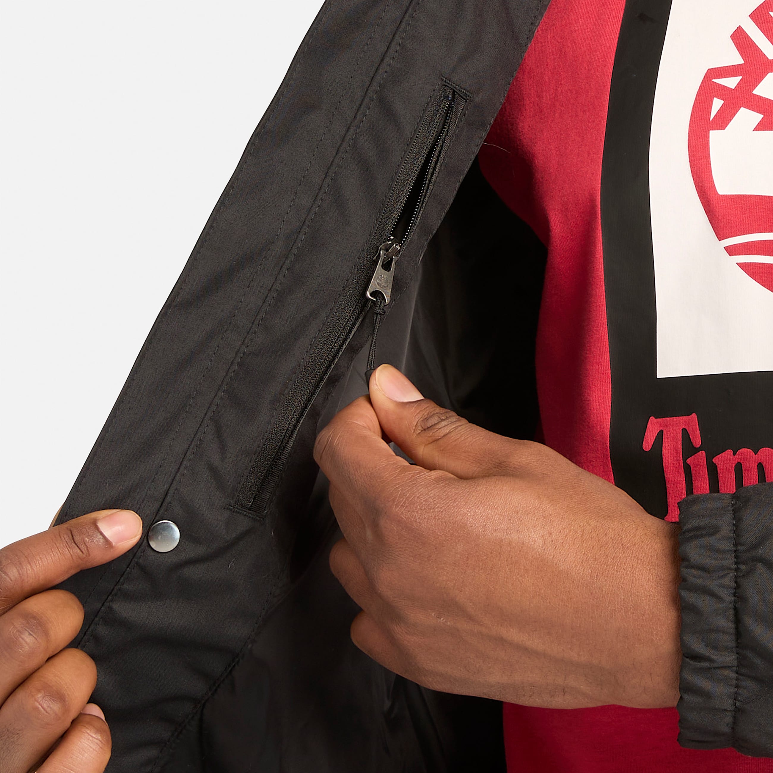 Benton Waterproof Shell Jacket for Men in Black TBL Black ALT3