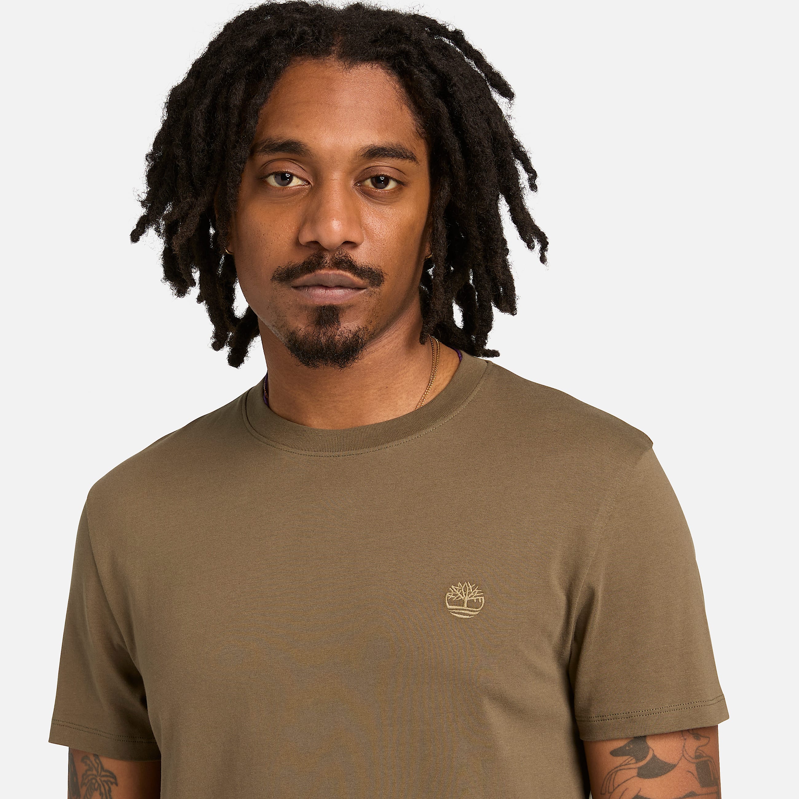 Dunstan River KurzarmTShirt fr Herren in GrnBraun TBL Grn ALT3