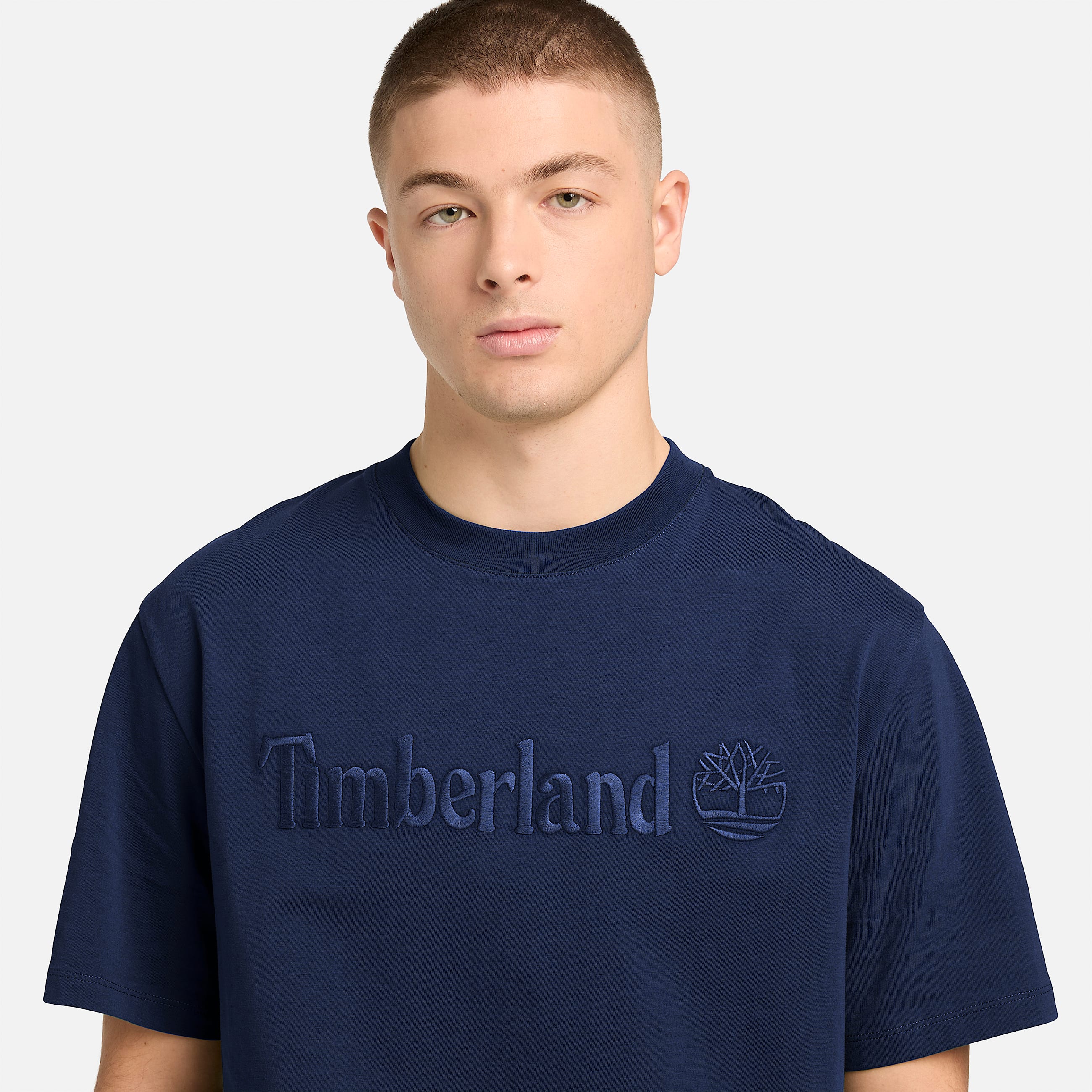 Hampthon ShortSleeve TShirt for Men in Dark Blue TBL Blue ALT3