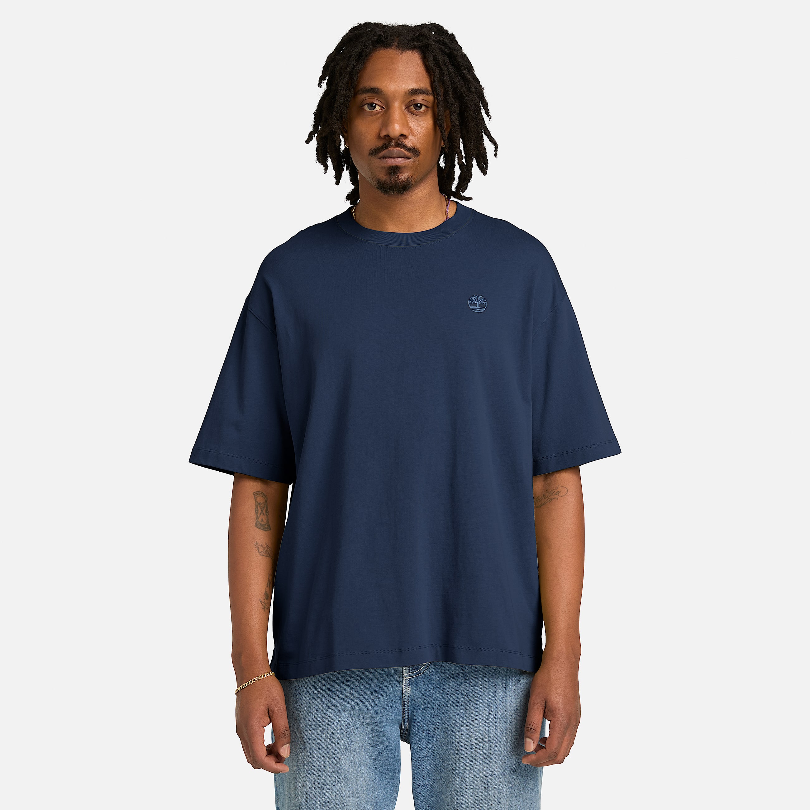 Tshirt  manches courtes Dunstan River pour homme en bleu fonc TBL bleu ALT1