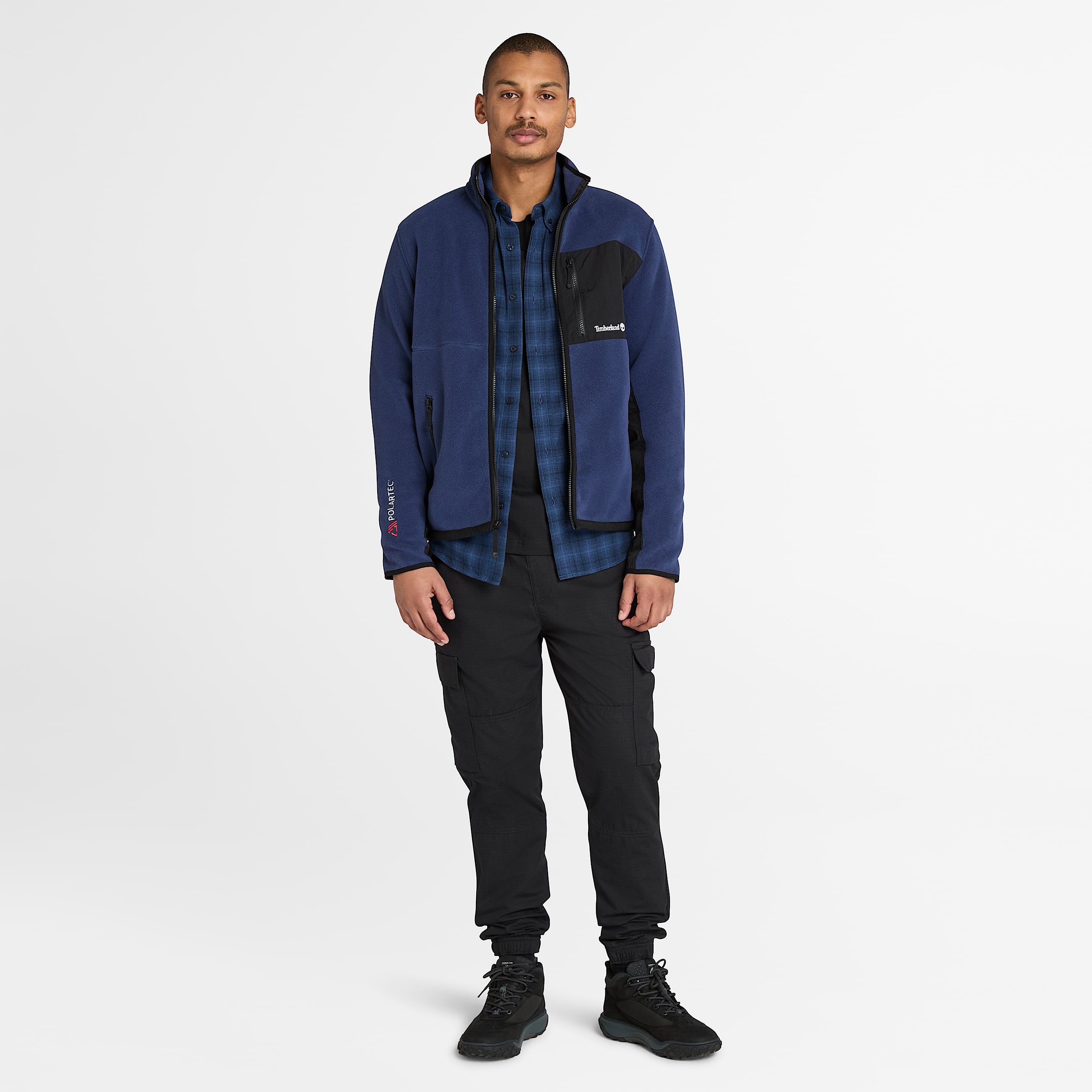 Sherburne Polartec Fleece Jacket for Men in Dark Blue TBL Blue ALT2