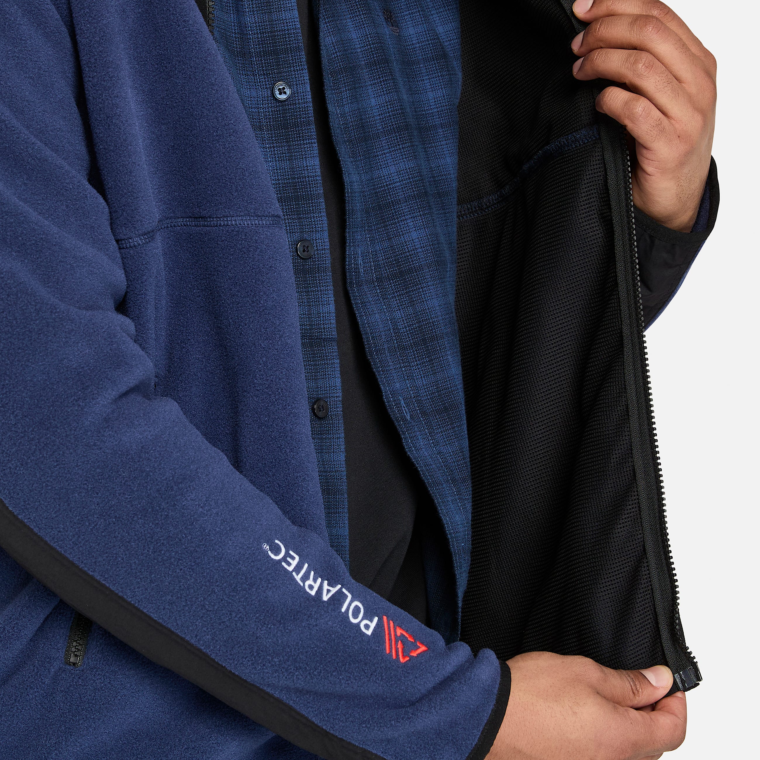 Sherburne Polartec Fleece Jacket for Men in Dark Blue TBL Blue ALT4