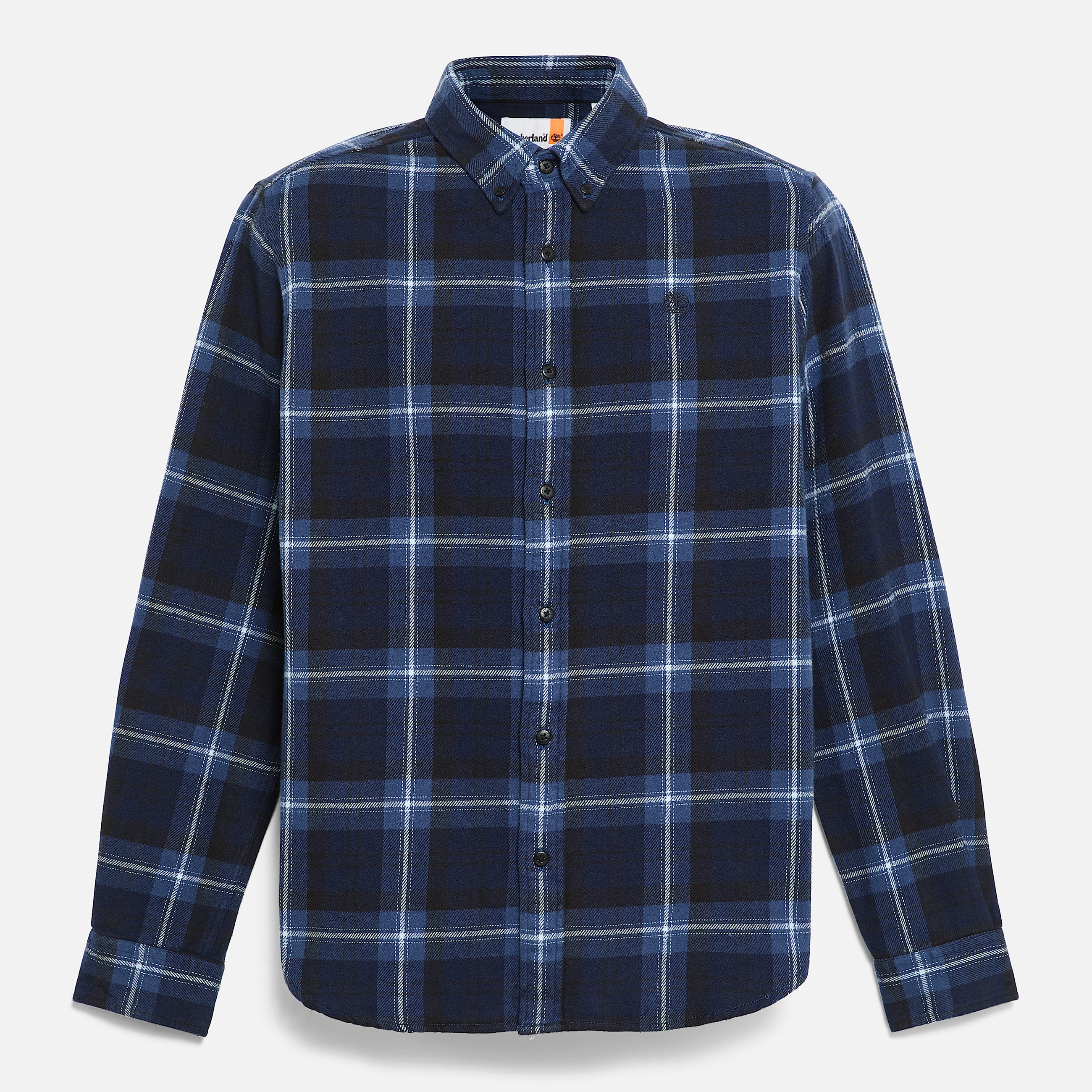 Checked Flannel Shirt for Men in Dark Blue TBL Blue HERO