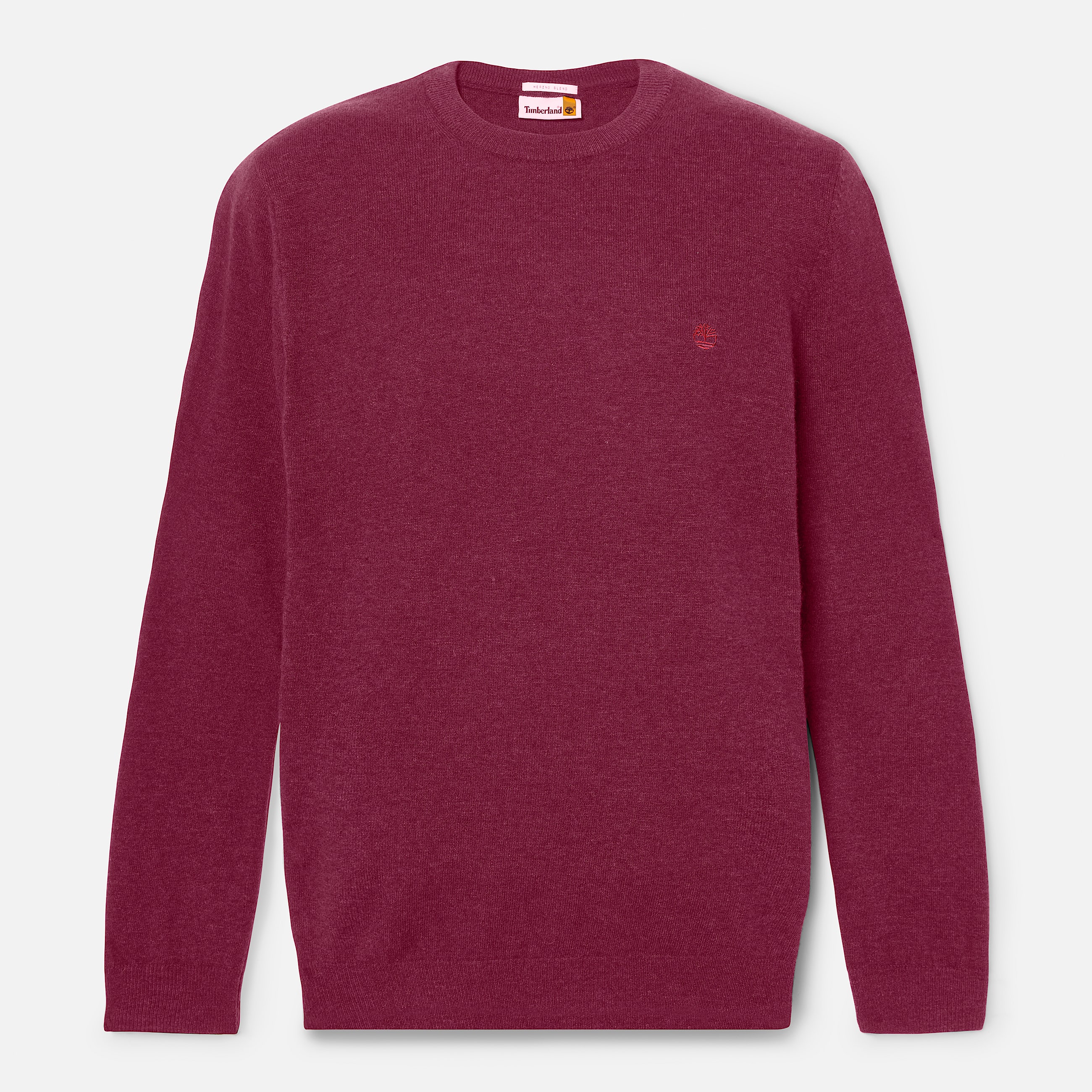 Timberland Cohas Brook Merino Crewneck Jumper for Men in Burgundy TBL Burgundy HERO