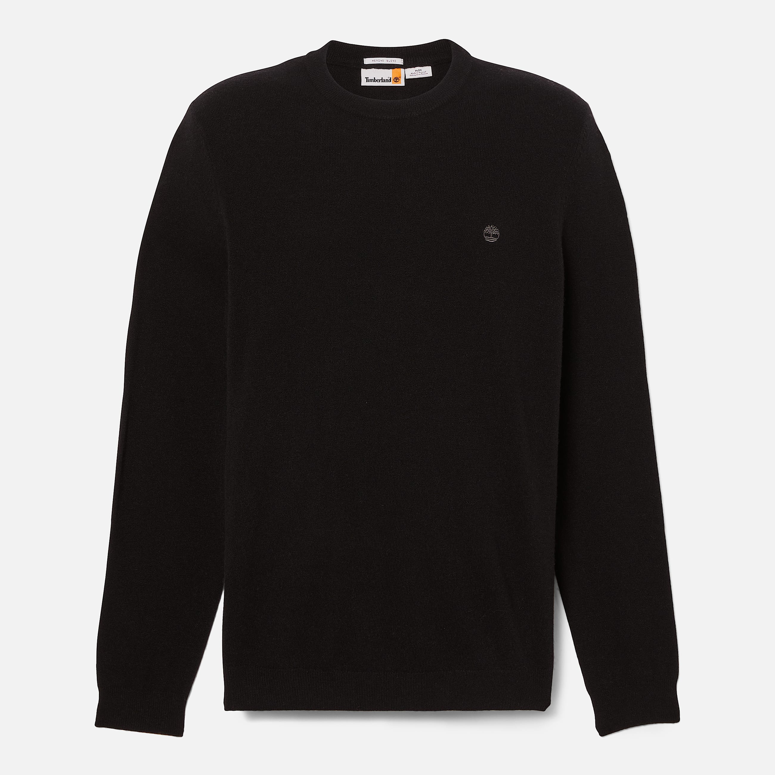 Camisola de Gola Redonda em L Merino Timberland Cohas Brook para Homem em preto TBL preto HERO