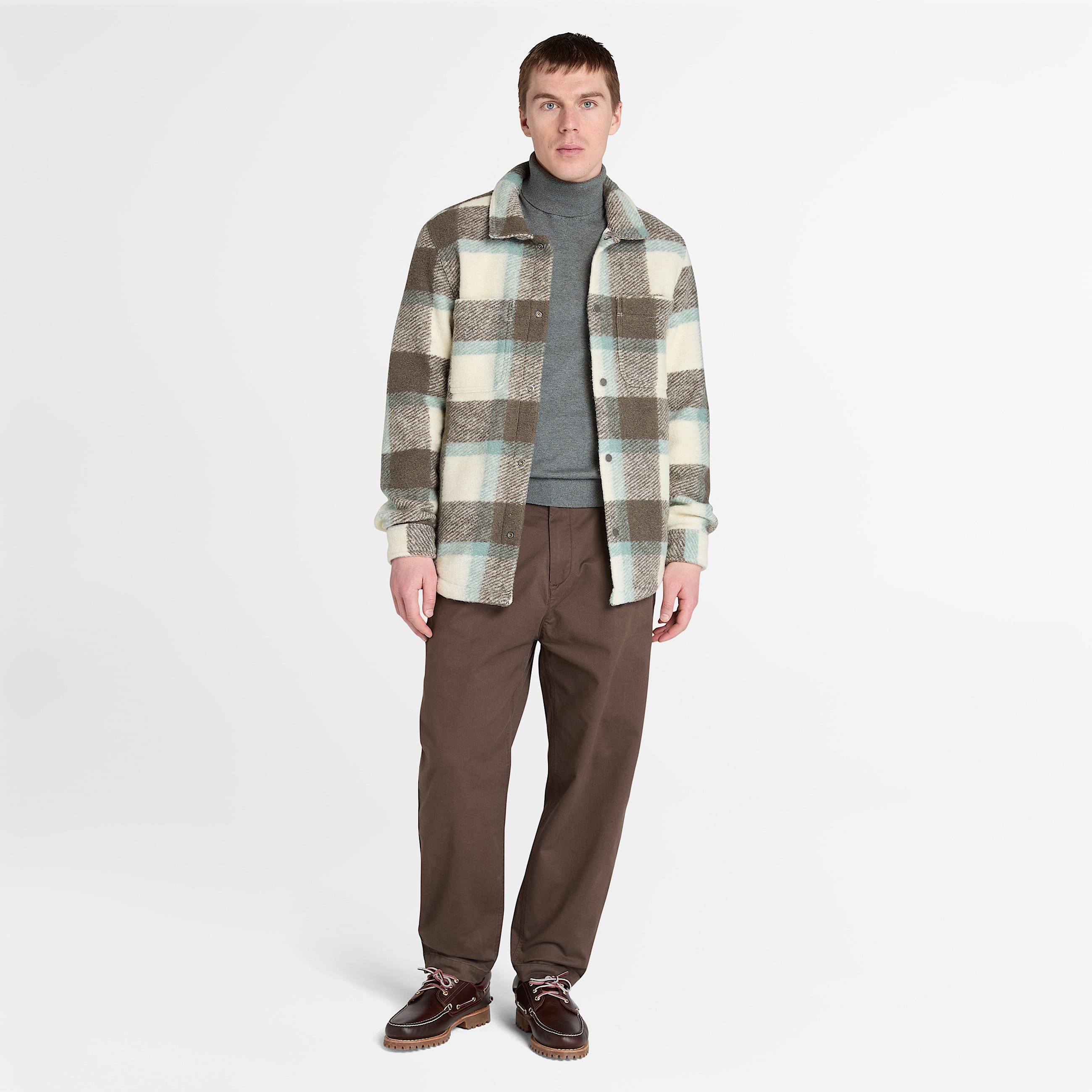 Camisola de Gola Alta em Algodo Williams River para Homem em cinzentoescuro TBL cinzento ALT2