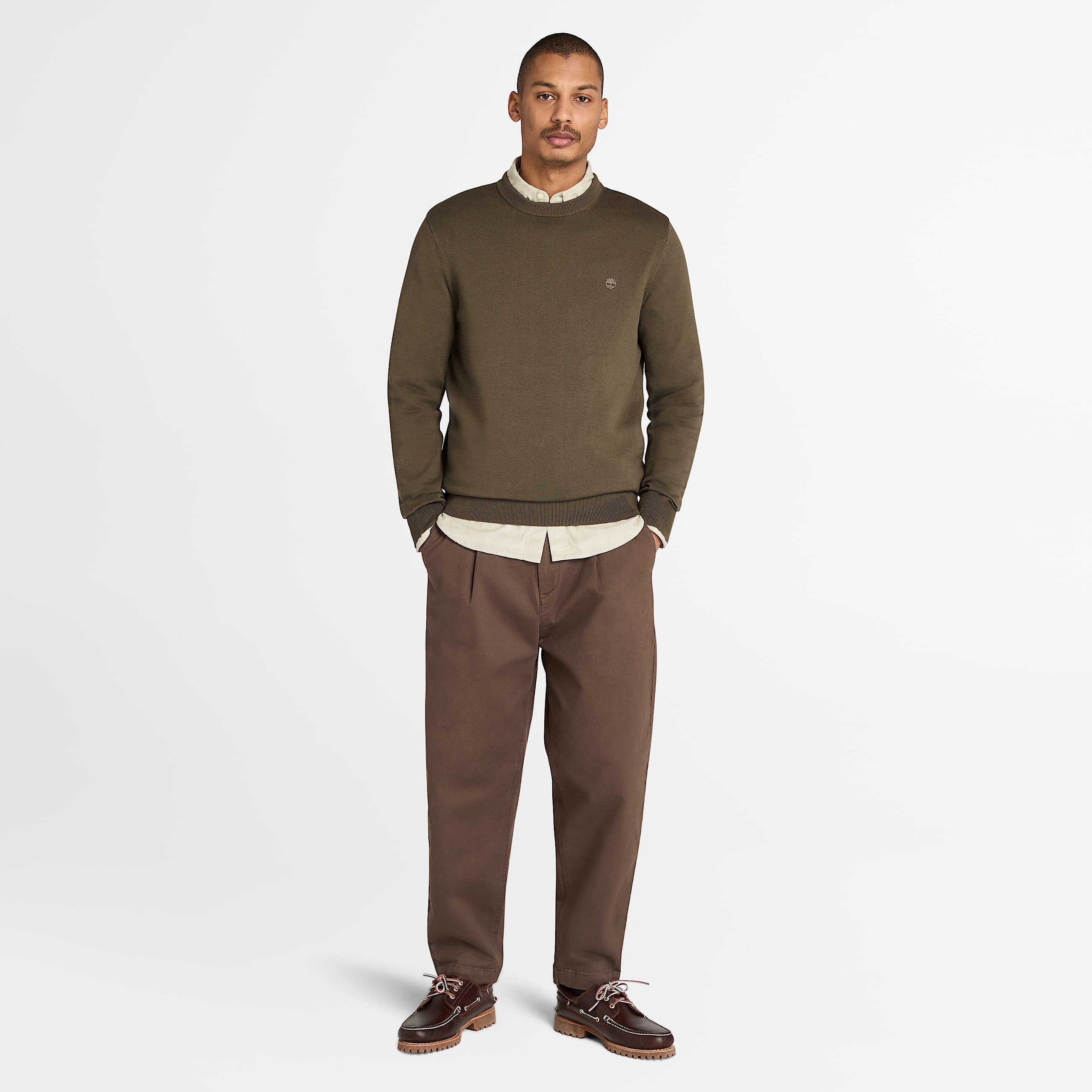 Jersey de algodn Williams River para hombre en verde TBL verde ALT2