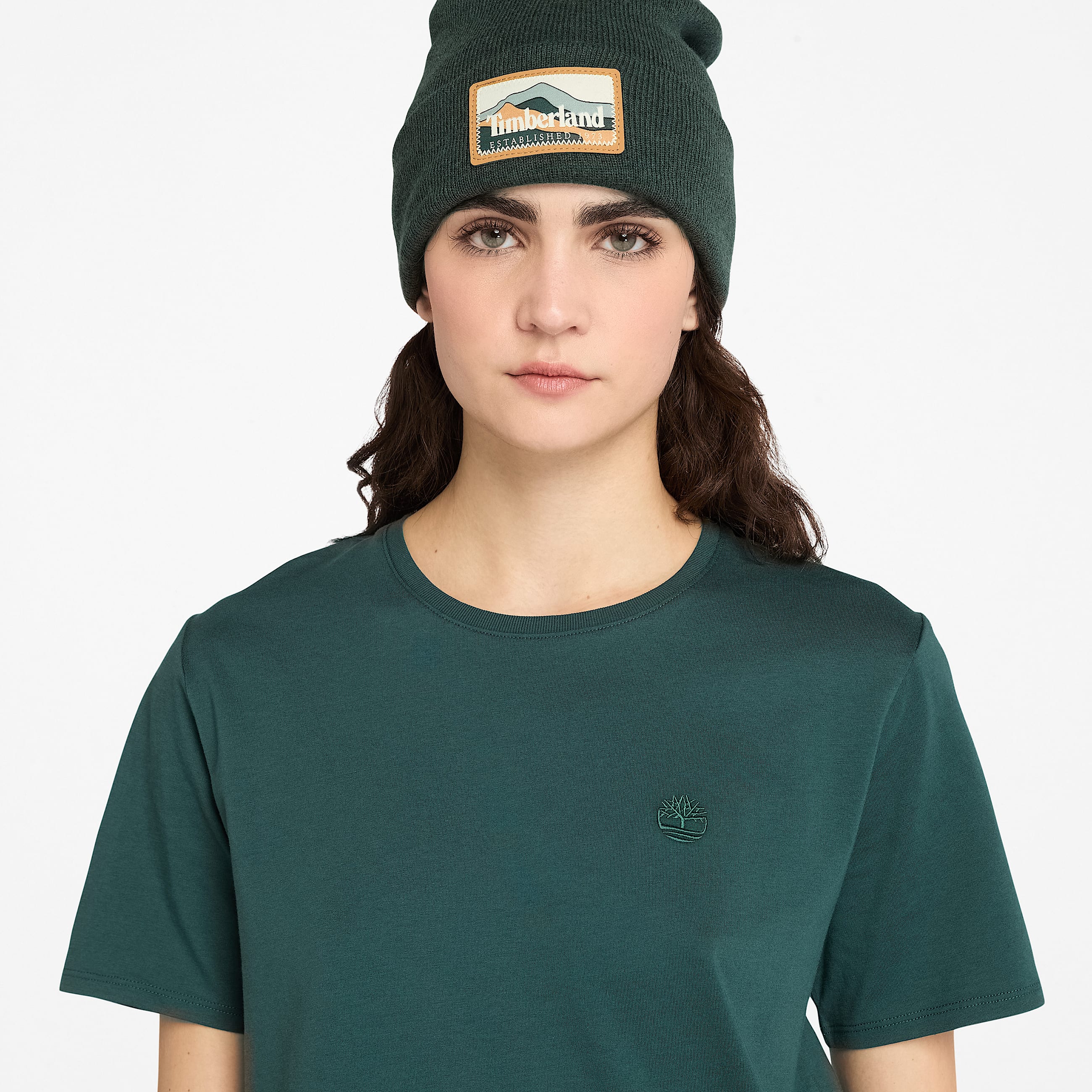 Dunstan ShortSleeve TShirt for Women in Dark Green TBL Green ALT3