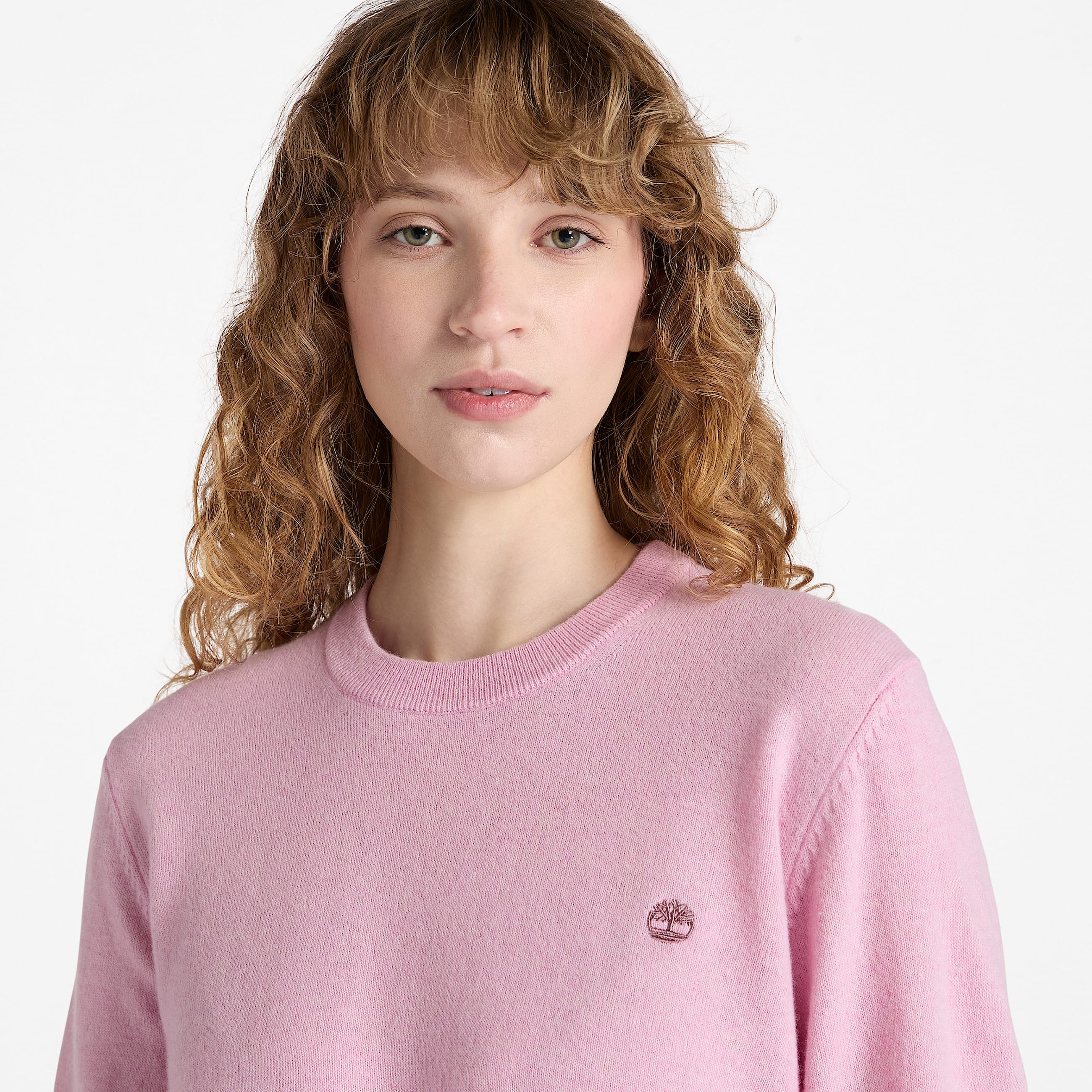 Merino Crewneck Jumper for Women in Pink TBL Pink ALT3