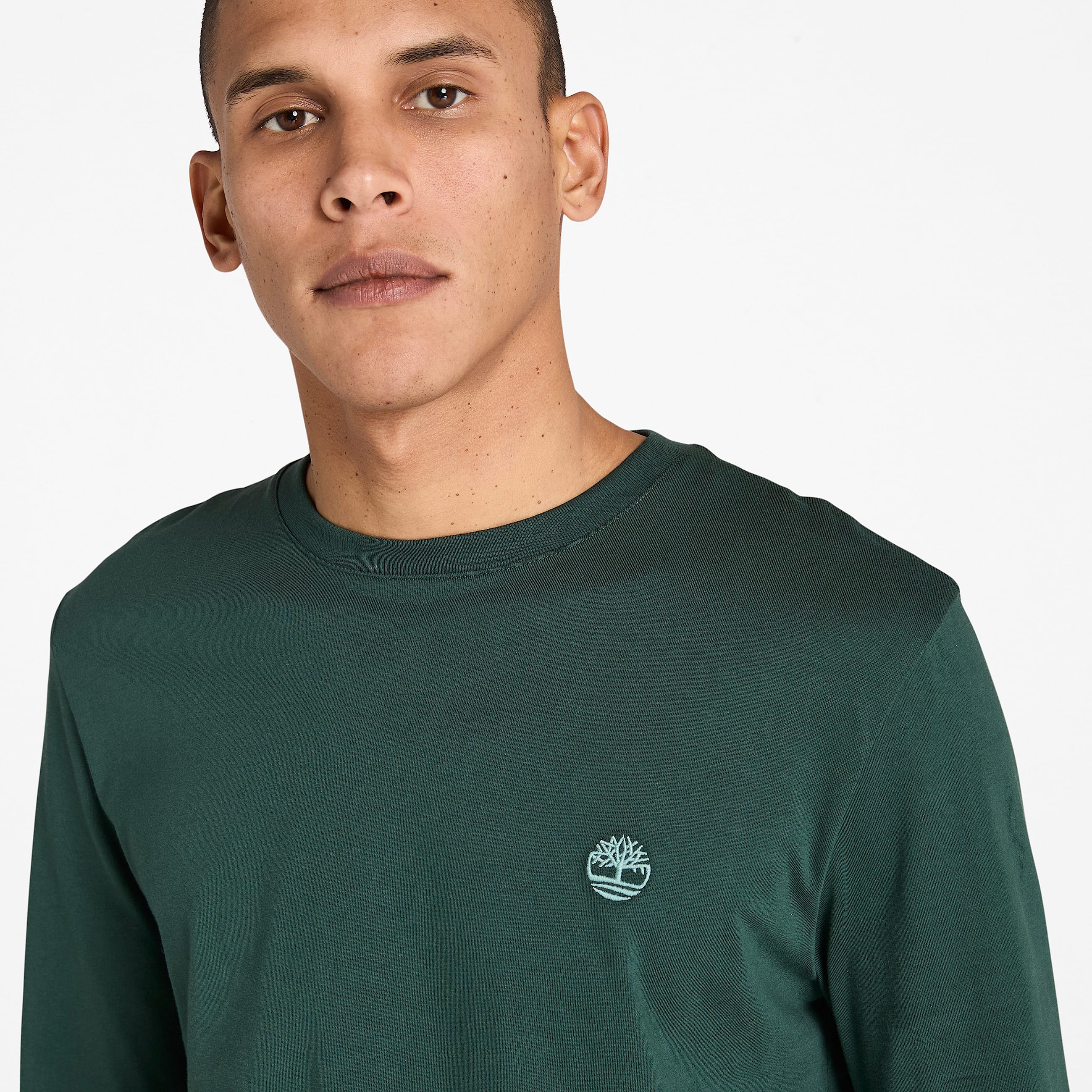 Tshirt a Maniche Lunghe Dunstan River da Uomo in verde scuro TBL verde ALT3