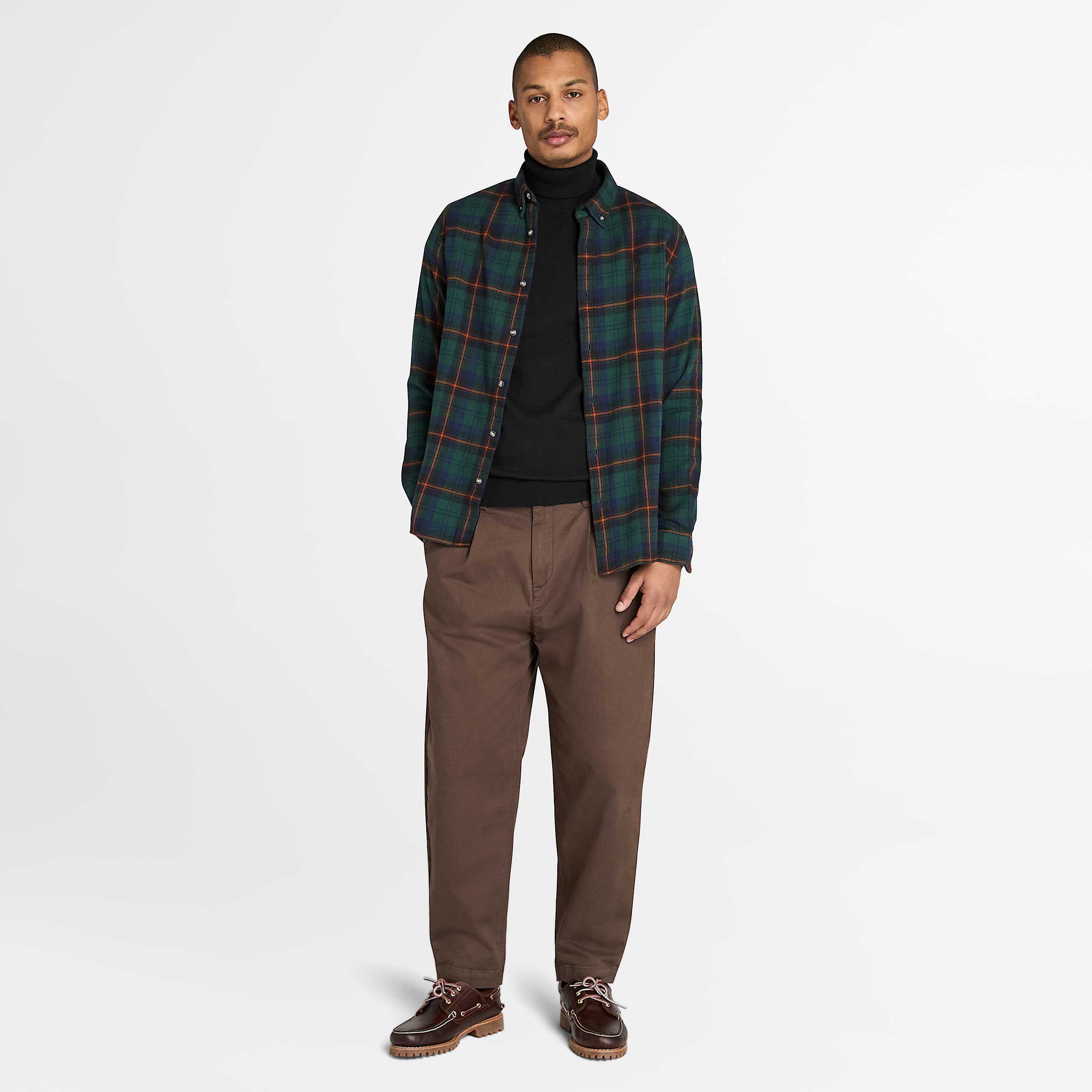 Camisola de Gola Alta em Algodo Williams River para Homem em preto TBL preto ALT2