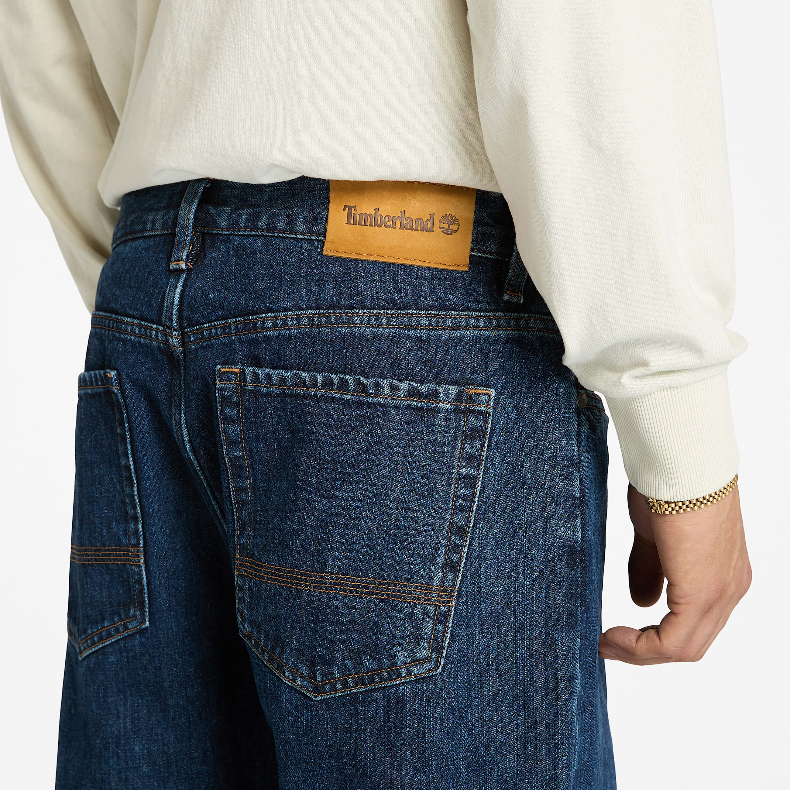 Selvedge Jeans for Men in Dark Blue TBL Blue ALT3