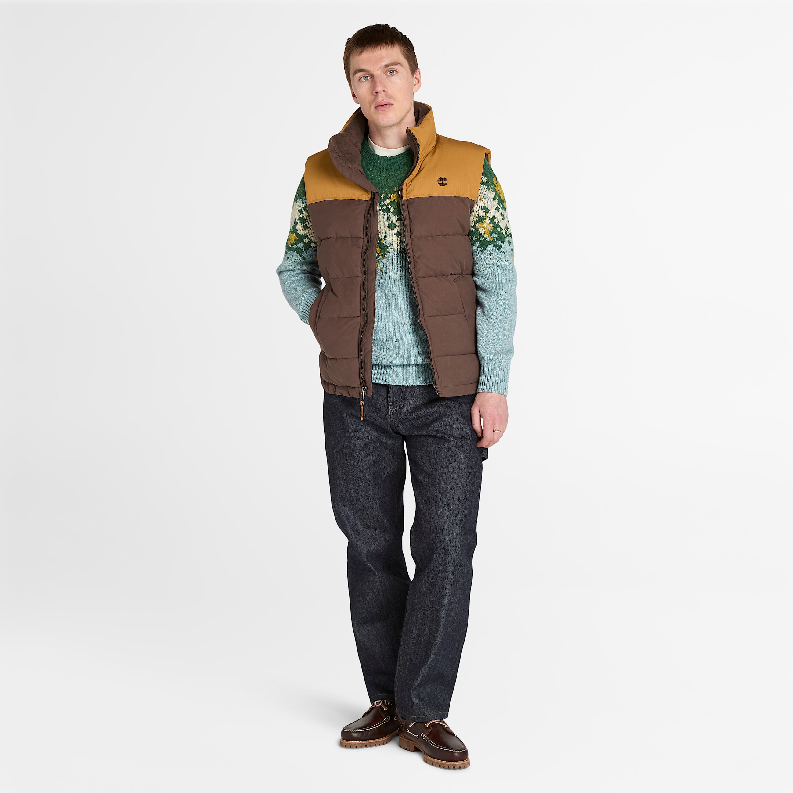 Camisola Fair Isle para Homem em cinzento TBL cinzento ALT2