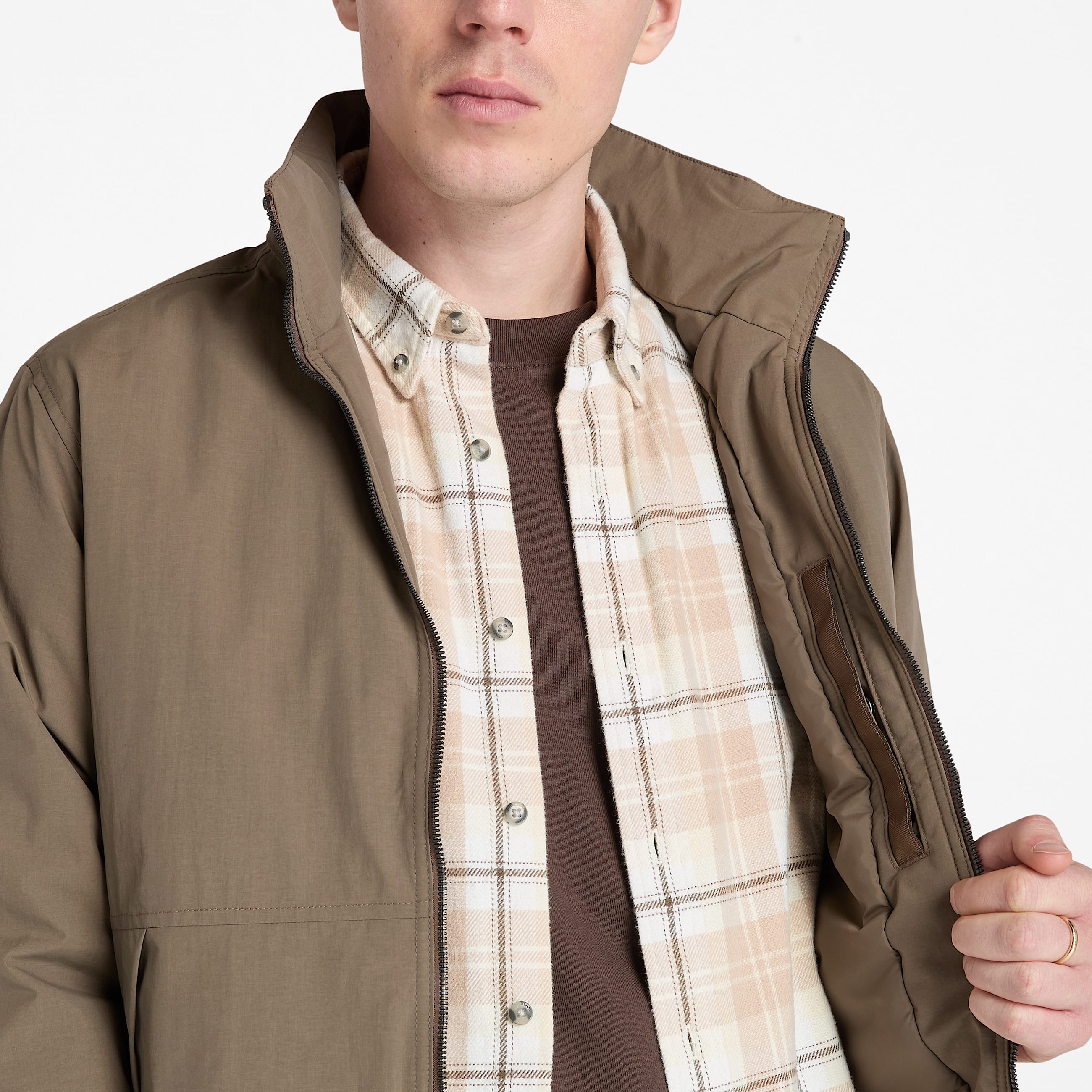 Waterproof Sailor Bomber for Men in Brown TBL Brown ALT3