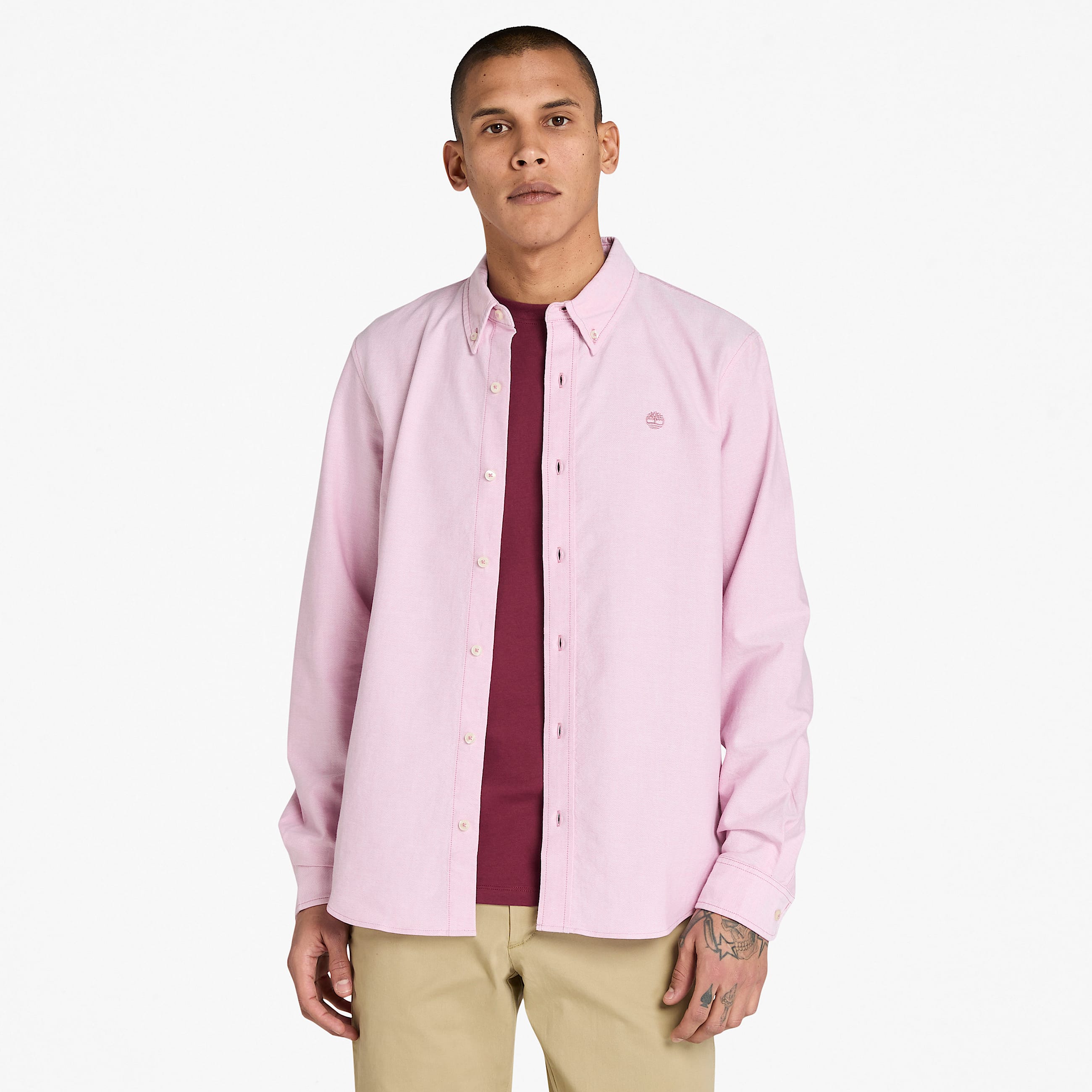 Camicia Oxford da Uomo in rosa TBL rosa ALT1