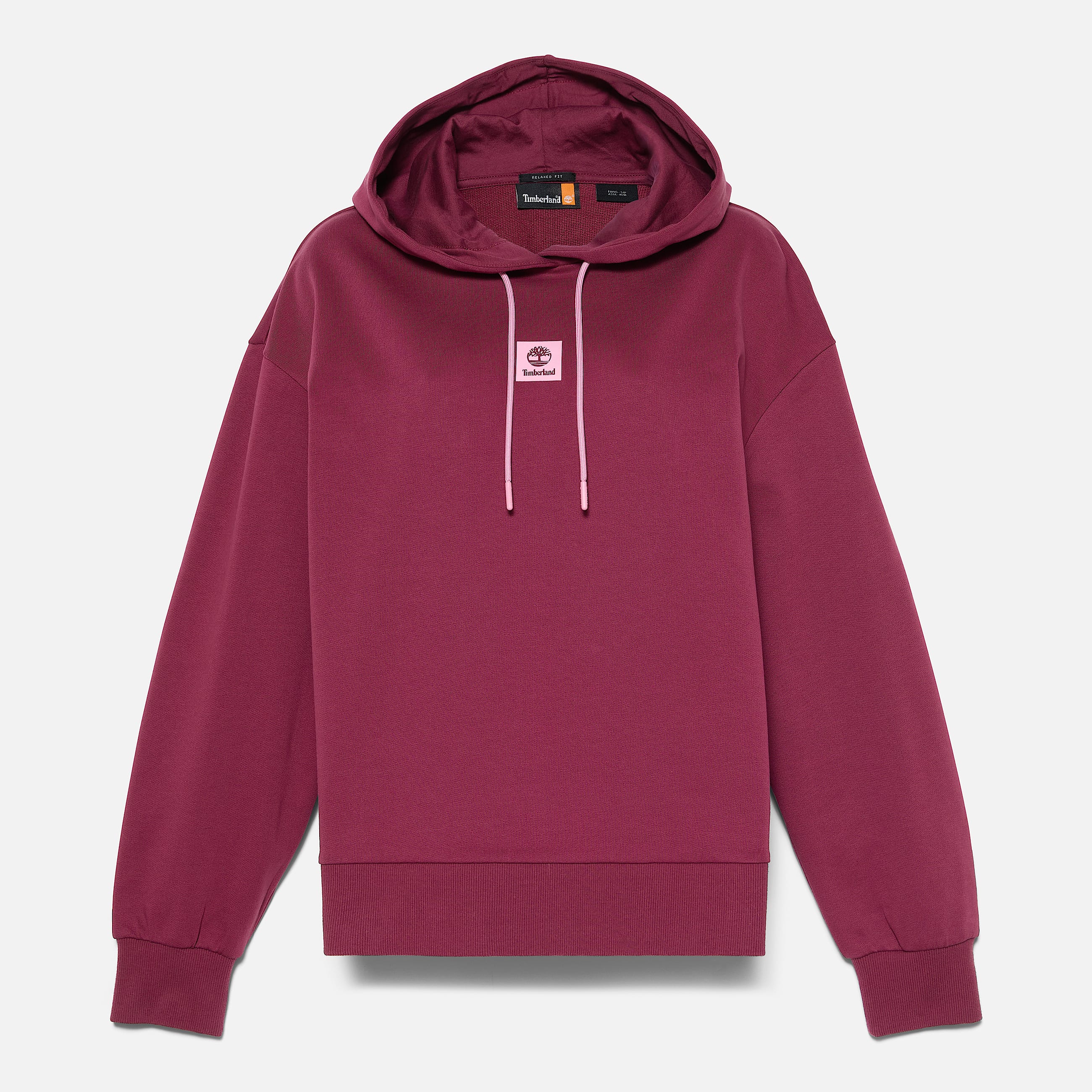 Stack Logo Loopback Hoodie for Women in Burgundy TBL Burgundy HERO