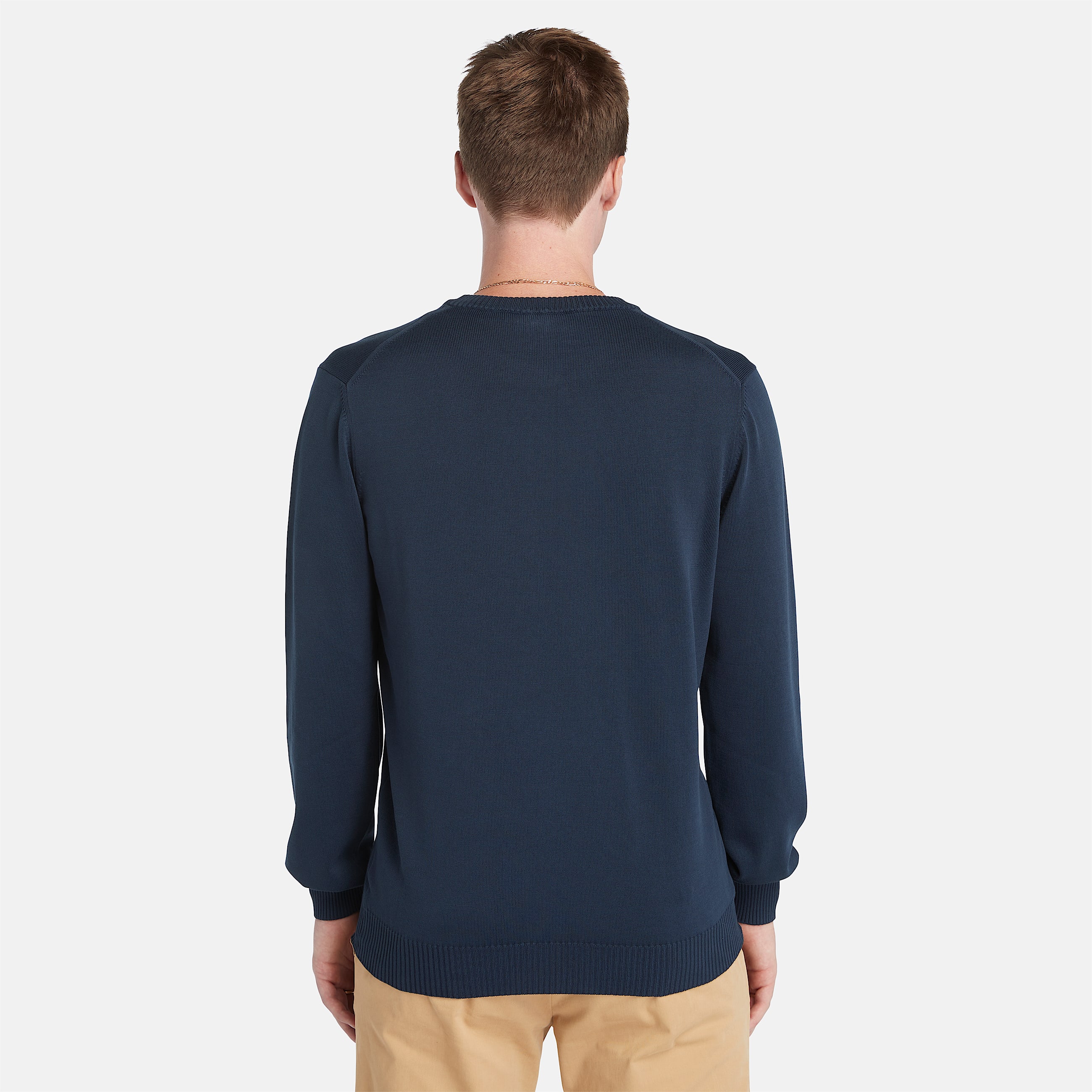 Merrymack River Garment Dyed Jumper for Men in Blue TBL Bl ALT4