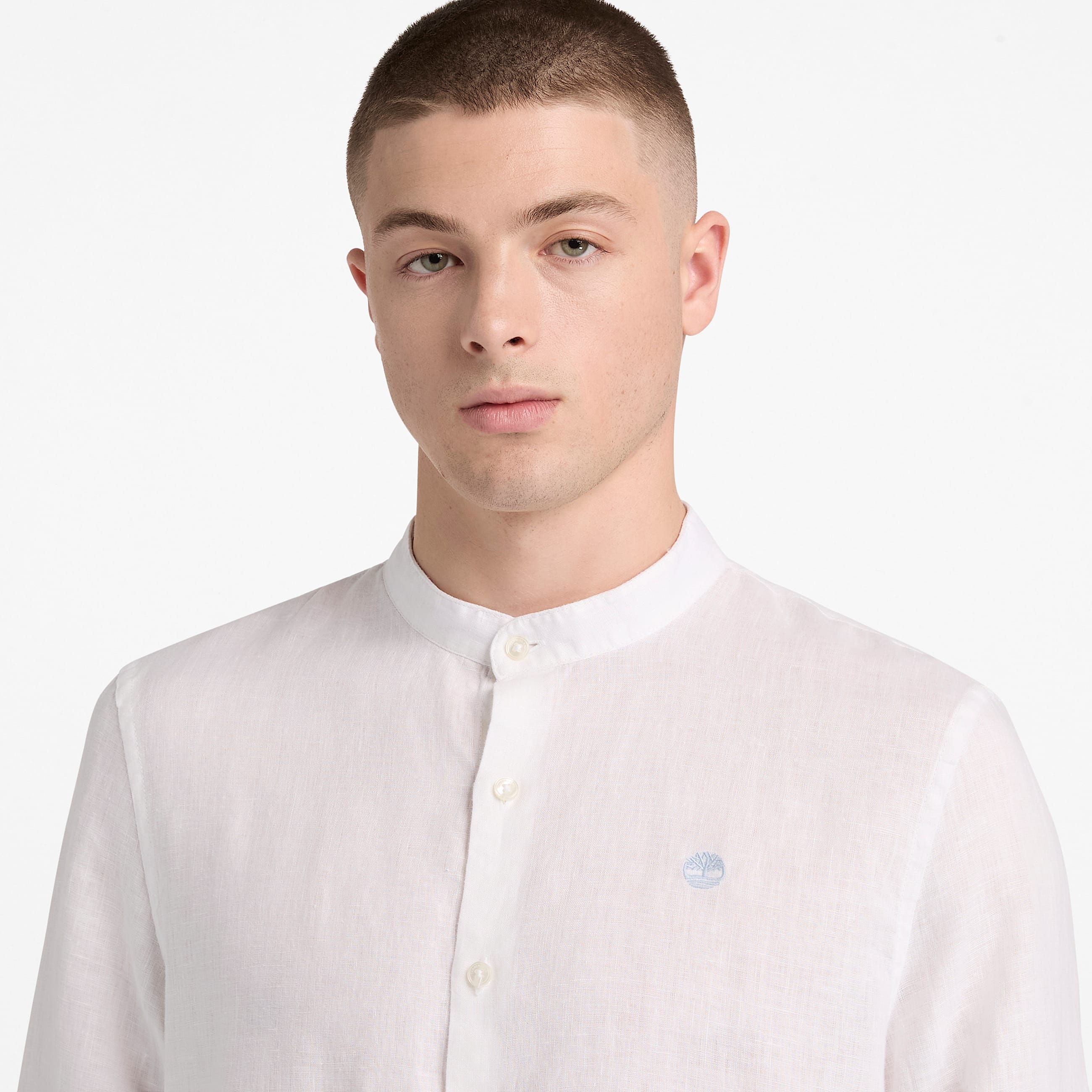 Mill Brook Linen Shirt for Men in White TBL White ALT3