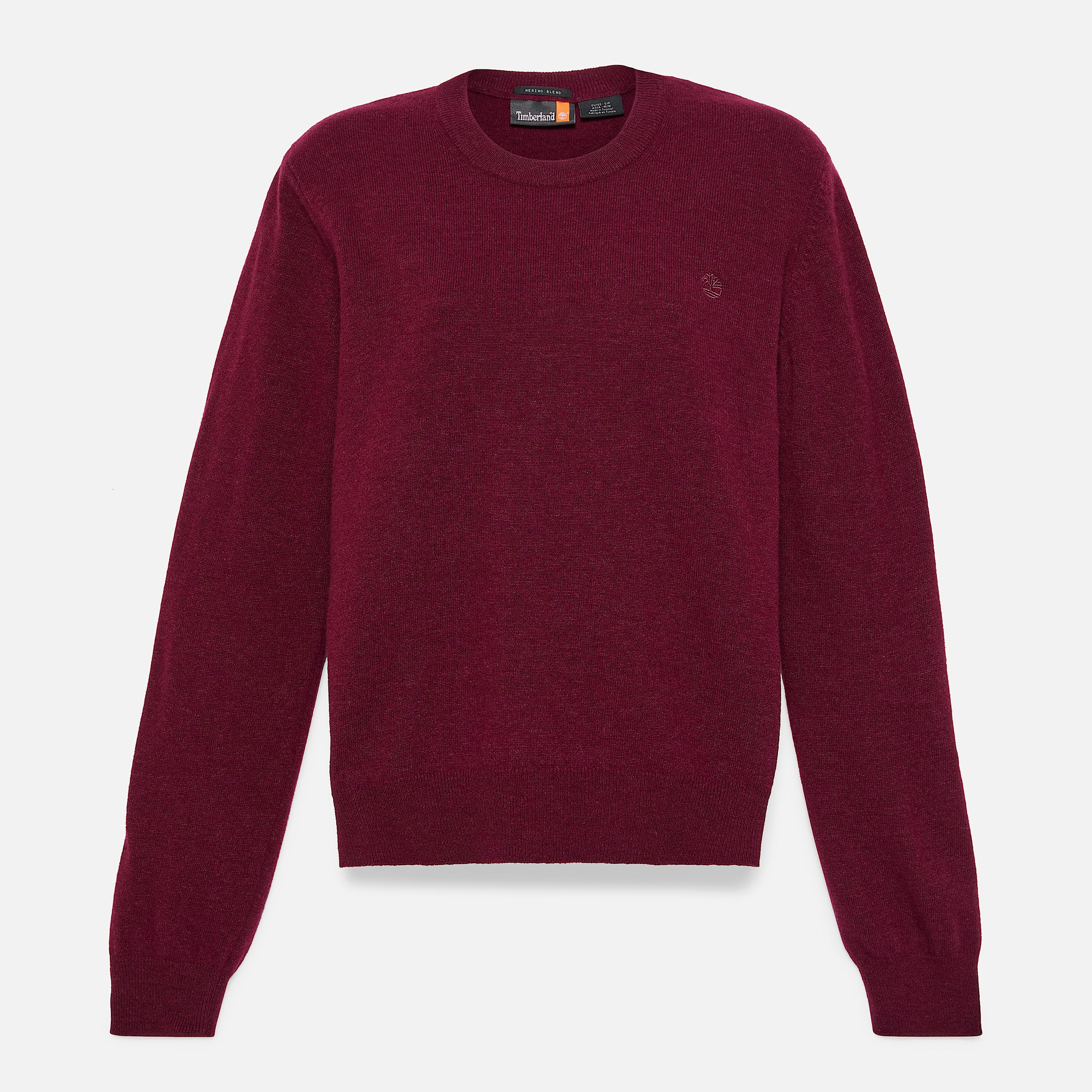 Merino Crewneck Jumper for Women in Burgundy TBL Burgundy HERO