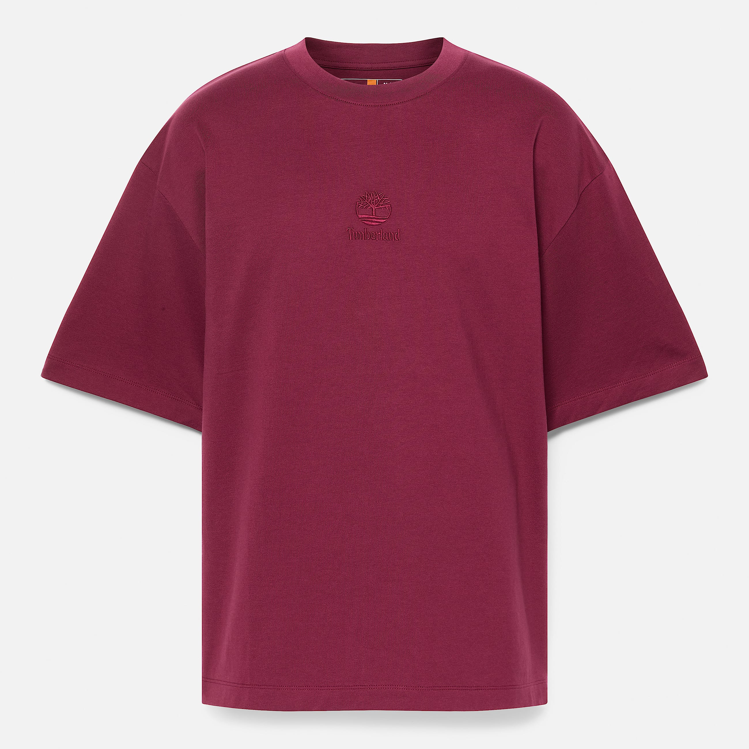 Hampton Tonal Stack Logo TShirt for Men in Burgundy TBL Burgundy HERO