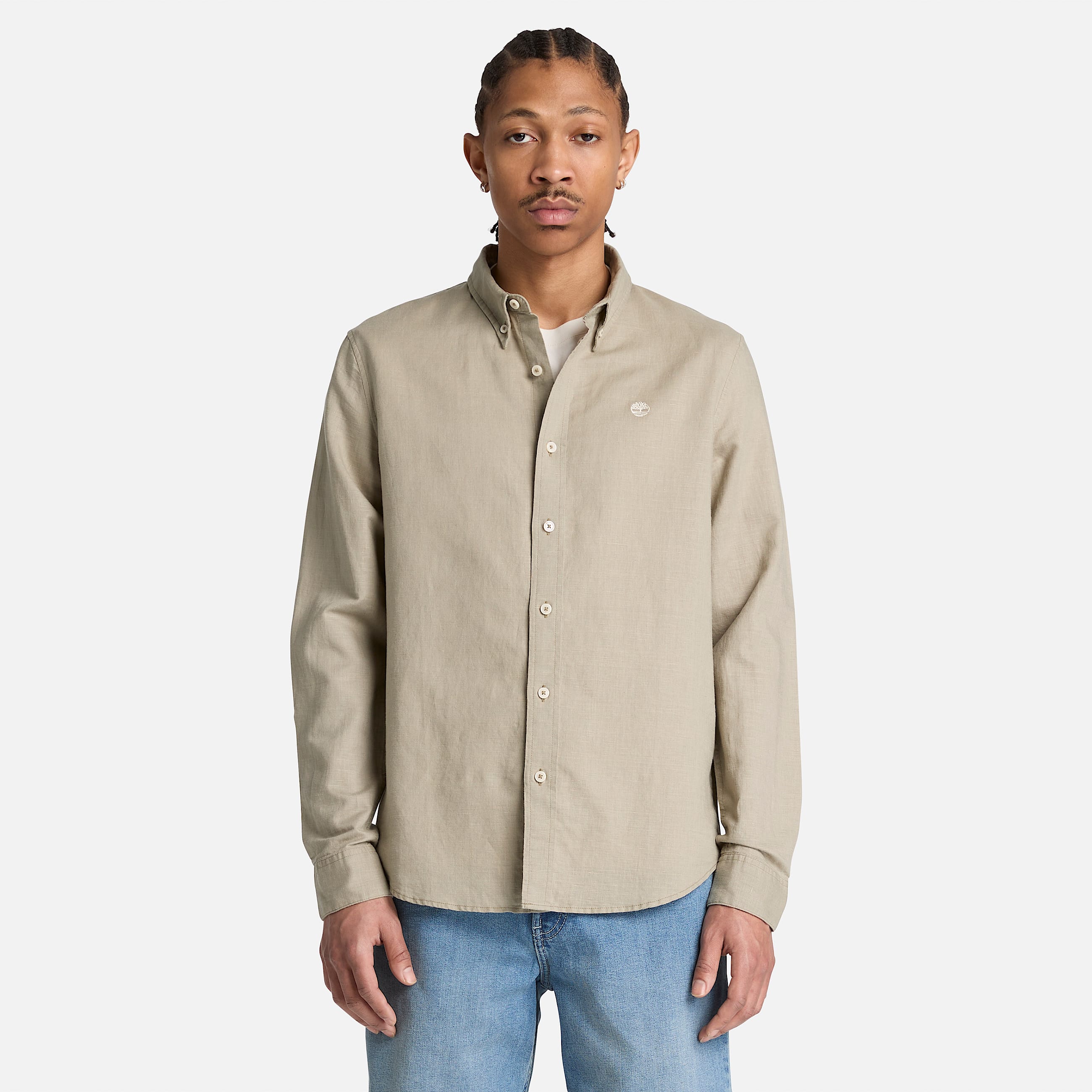Lovell Lake BottonDownLangarmshirt fr Herren in Grau TBL Grau ALT1