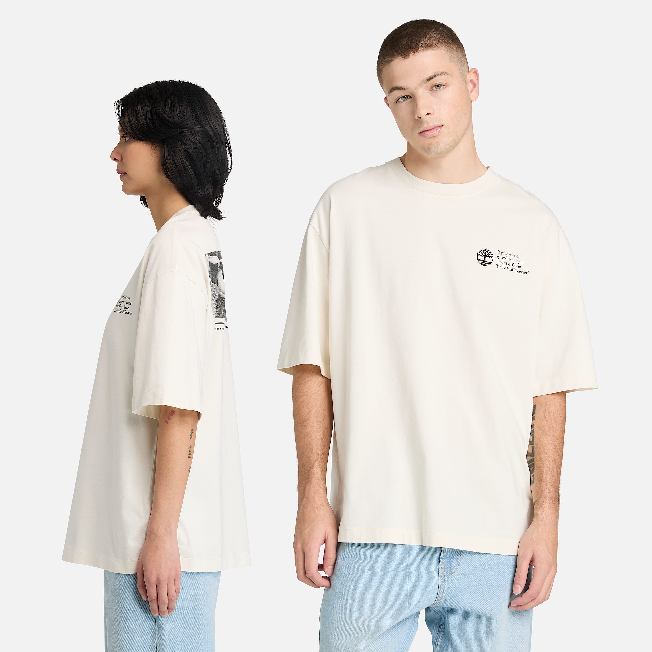 Camiseta Archive Boot unisex en blanco TBL blanco ALT2