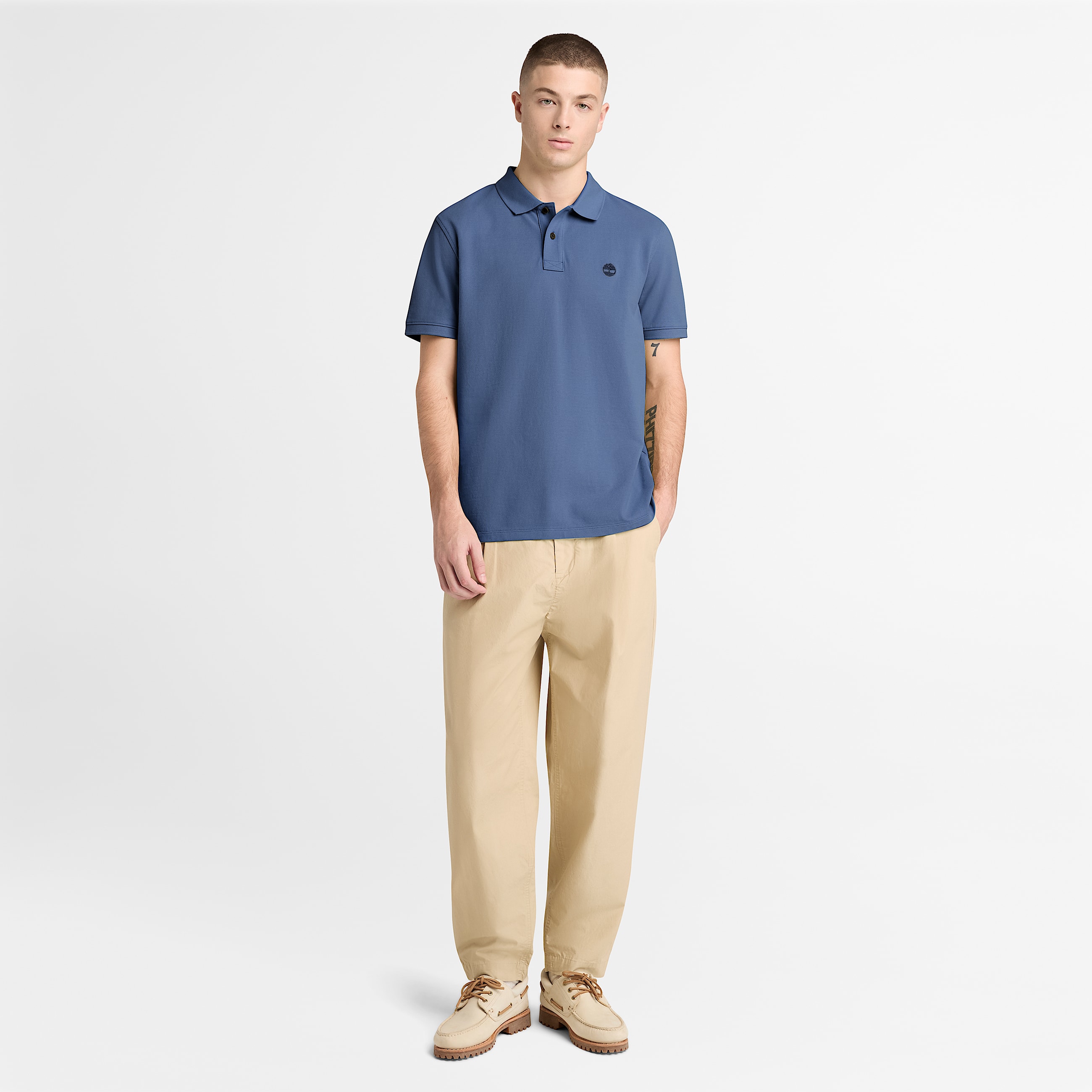 Kurzrmeliges Millers River PiquPolohemd fr Herren in Dunkelblau TBL No Color ALT2