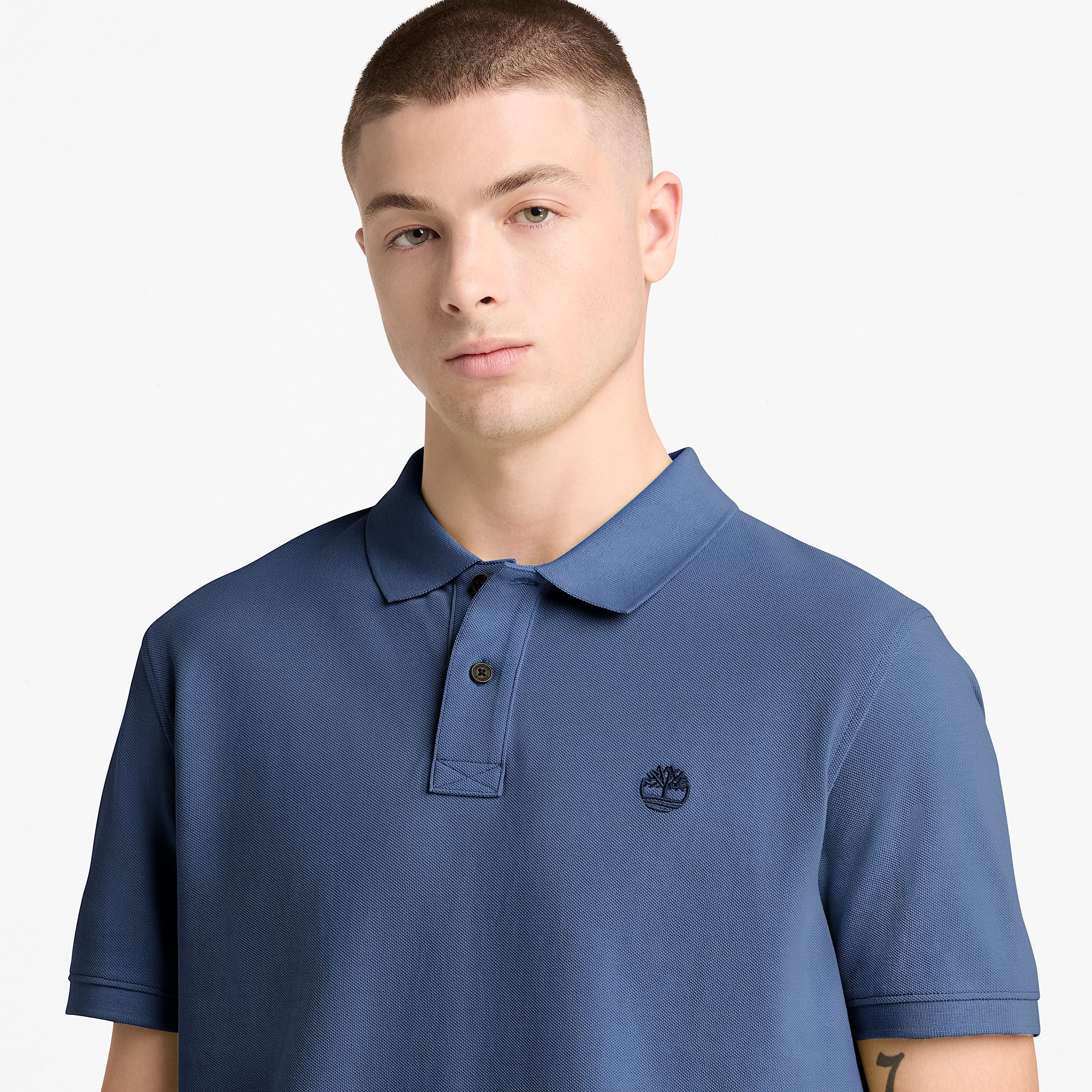 Kurzrmeliges Millers River PiquPolohemd fr Herren in Dunkelblau TBL No Color ALT3